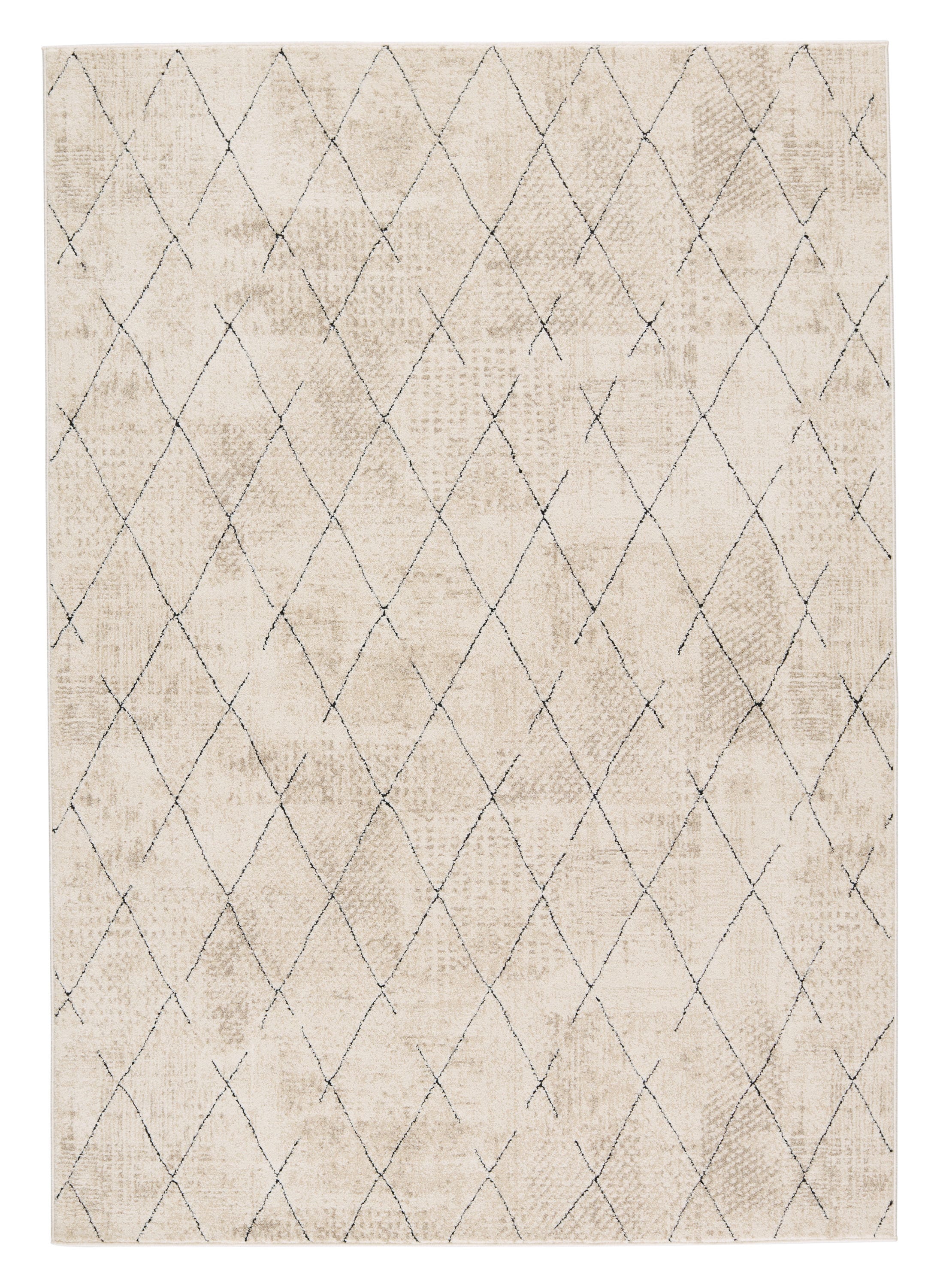 Jaipur Living Emrys 5 X 8 Cream/Black Indoor Trellis Moroccan Area Rug ...