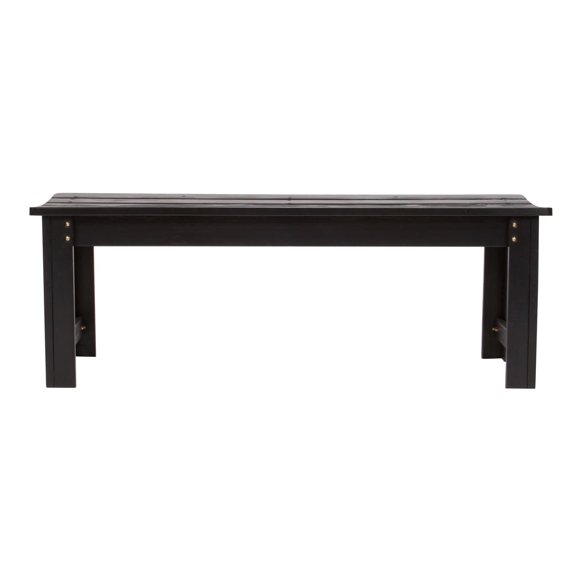 Shine Company 4204BK 4204 48-Inches W x 18.25-Inches H Black Cedar Garden Bench