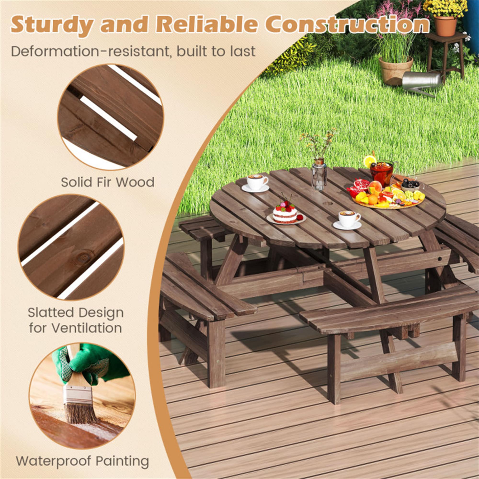 BABOOM BOM-19066-OR Picnic-Tables - View #6