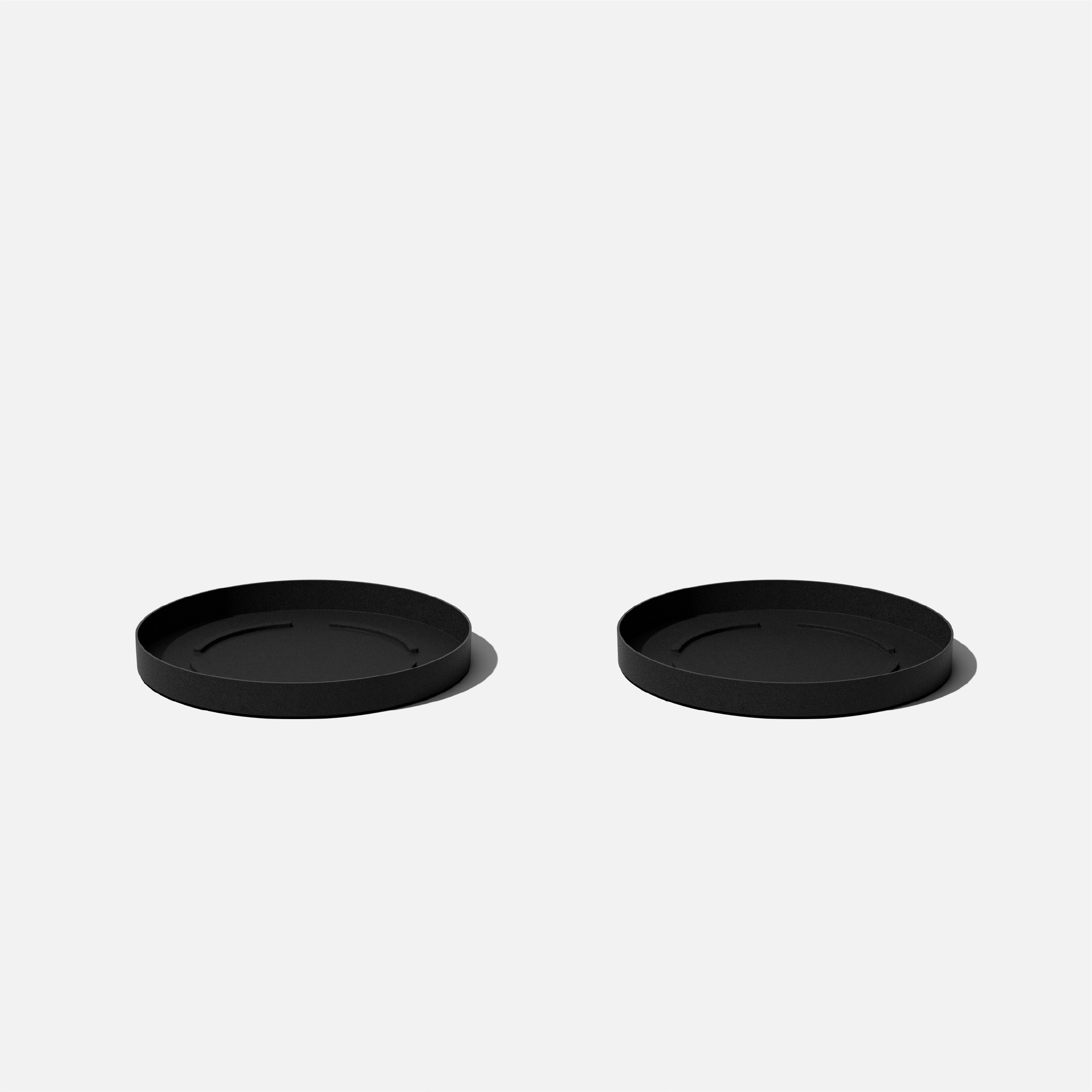 Veradek KNV20TRB-2PK 2 -Pack 17.25-Inches Black Plastic Plant Saucer