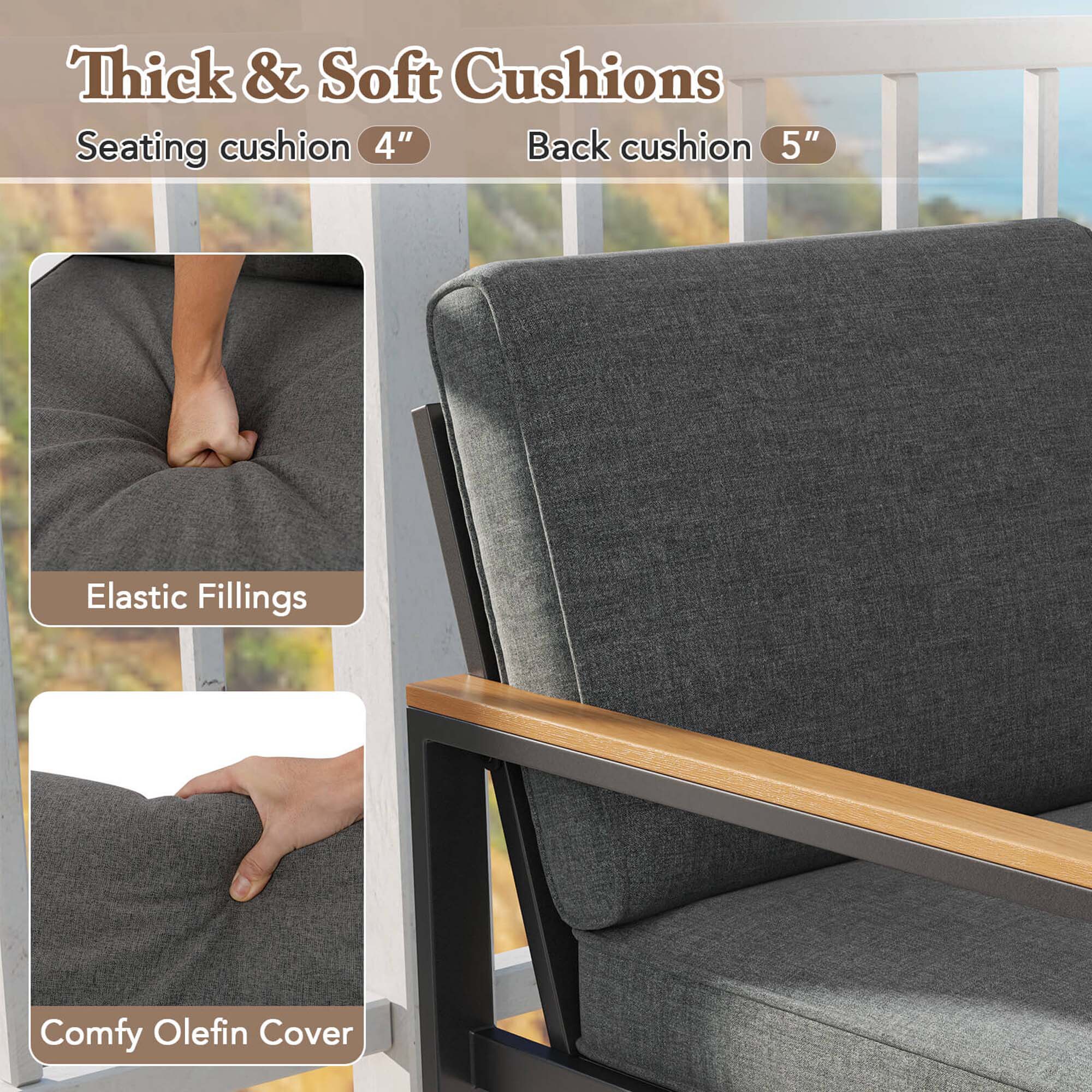 Costway HCST06064 Patio-Conversation-Sets - View #5