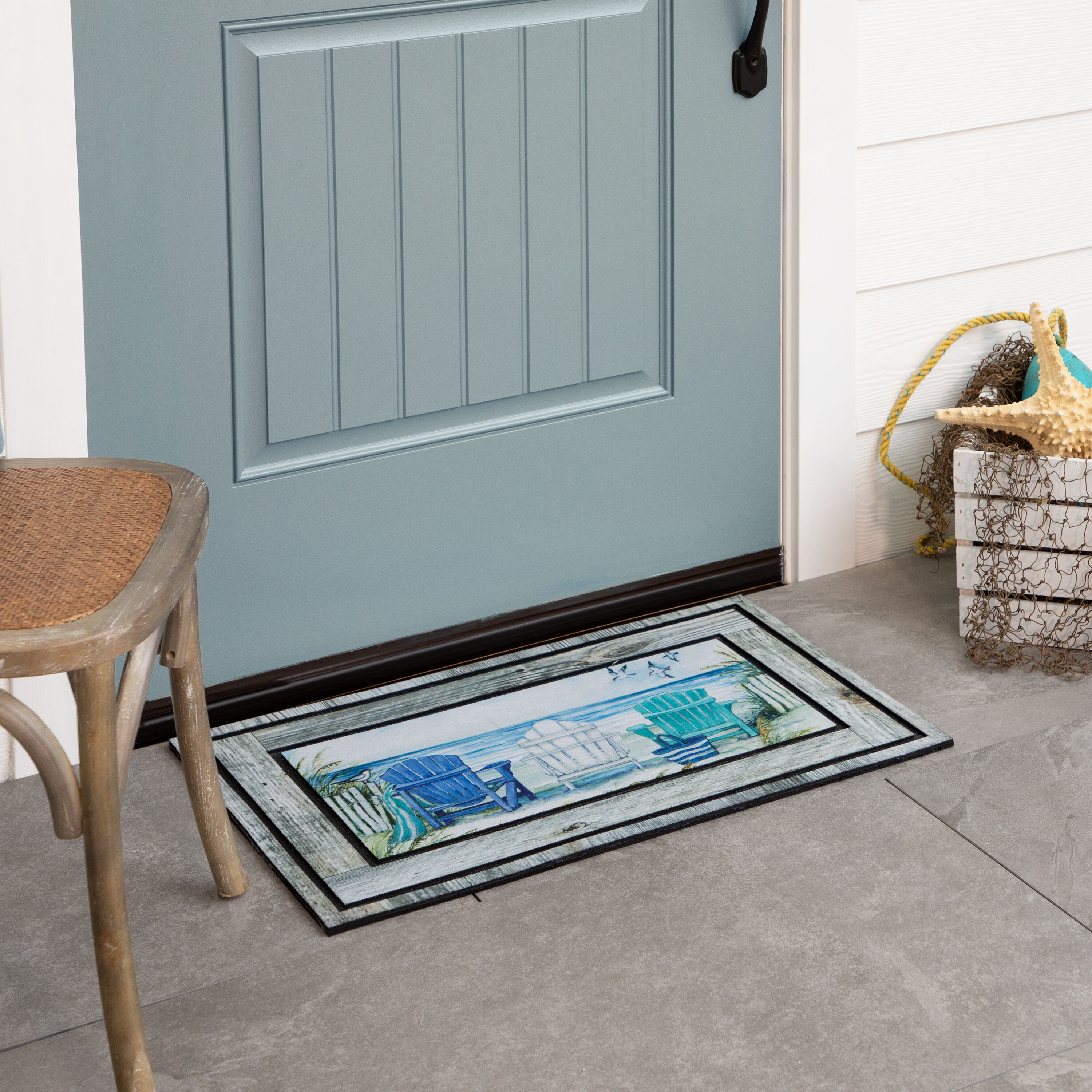 allen + roth 2-ft x 3-ft New Gold Half-round Indoor or Outdoor Door Mat in  the Mats department at