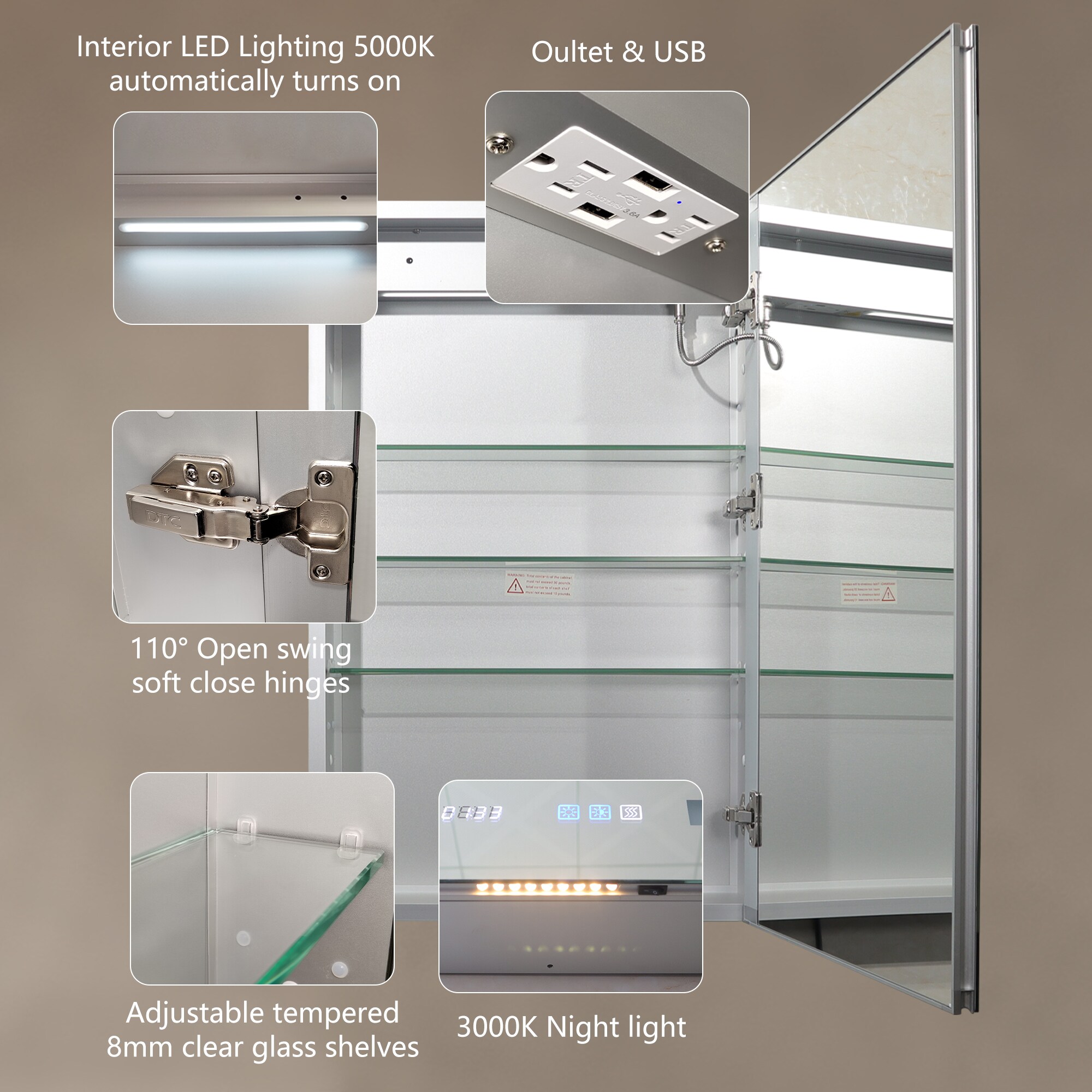 AAZJ JDEX-MC2032V4RX Bathroom-Medicine-Cabinets - View #3
