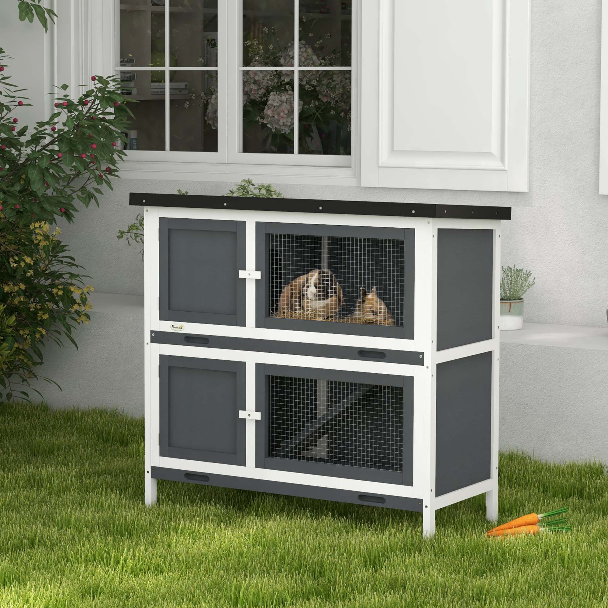 Clihome CL-AS00575 Chicken-Coops-Rabbit-Hutches - View #2