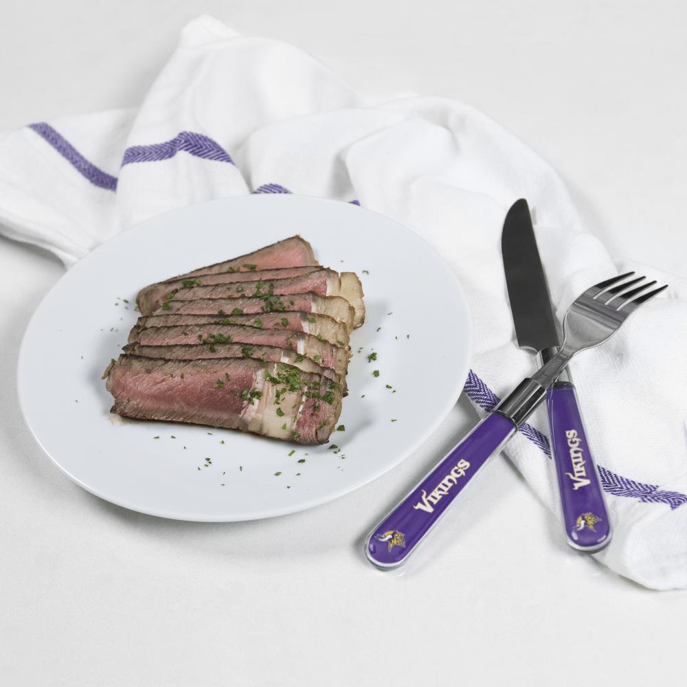 The Sports Vault LSU Tigers Steak Knife Set - Purple, NCAA Team Logo,  4-Piece Set, Stainless Steel Blades, Dishwasher Safe, Tailgating and Home  Gating Essential in the Cutlery department at