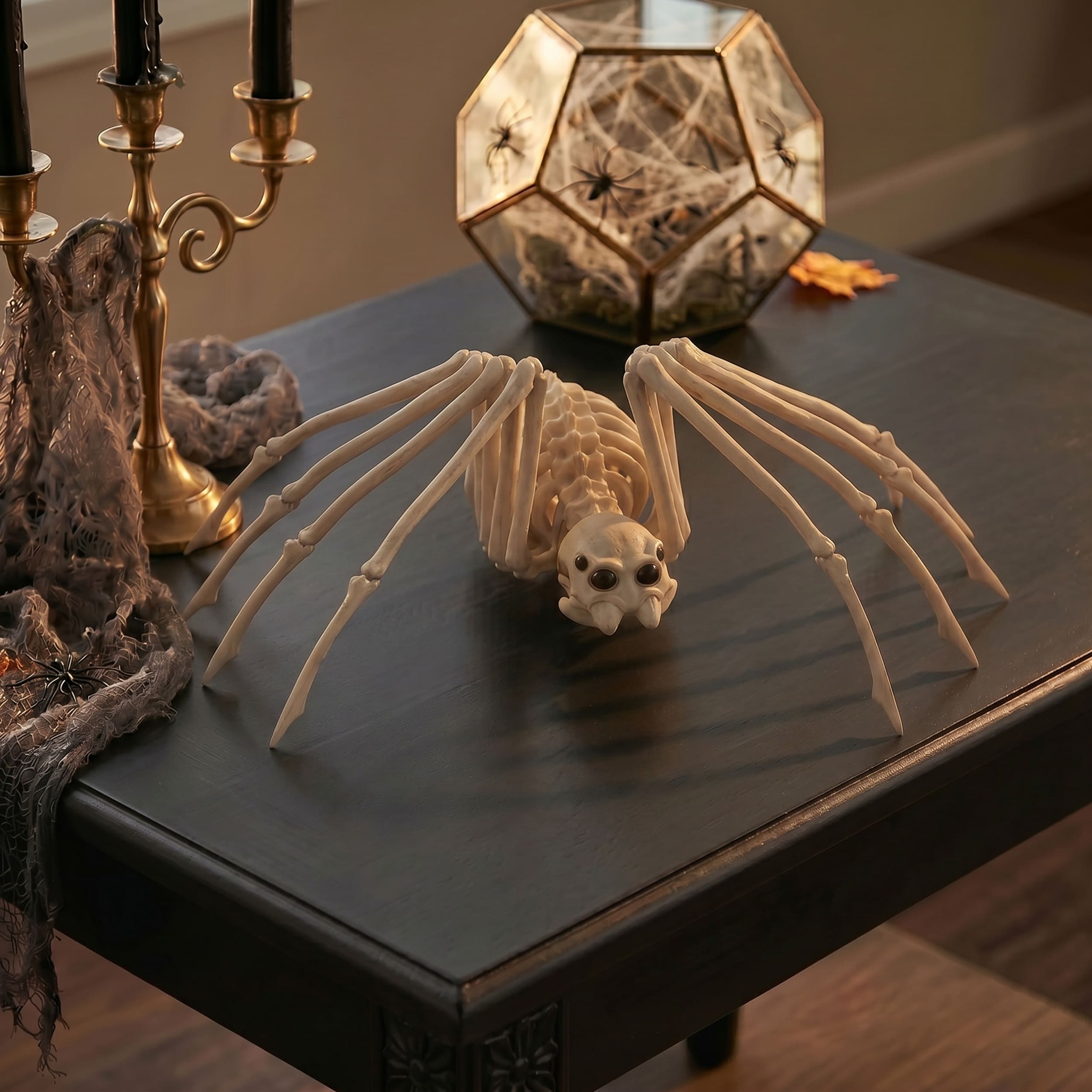 Haunted Living 7-in Spider Skeleton Halloween Decoration