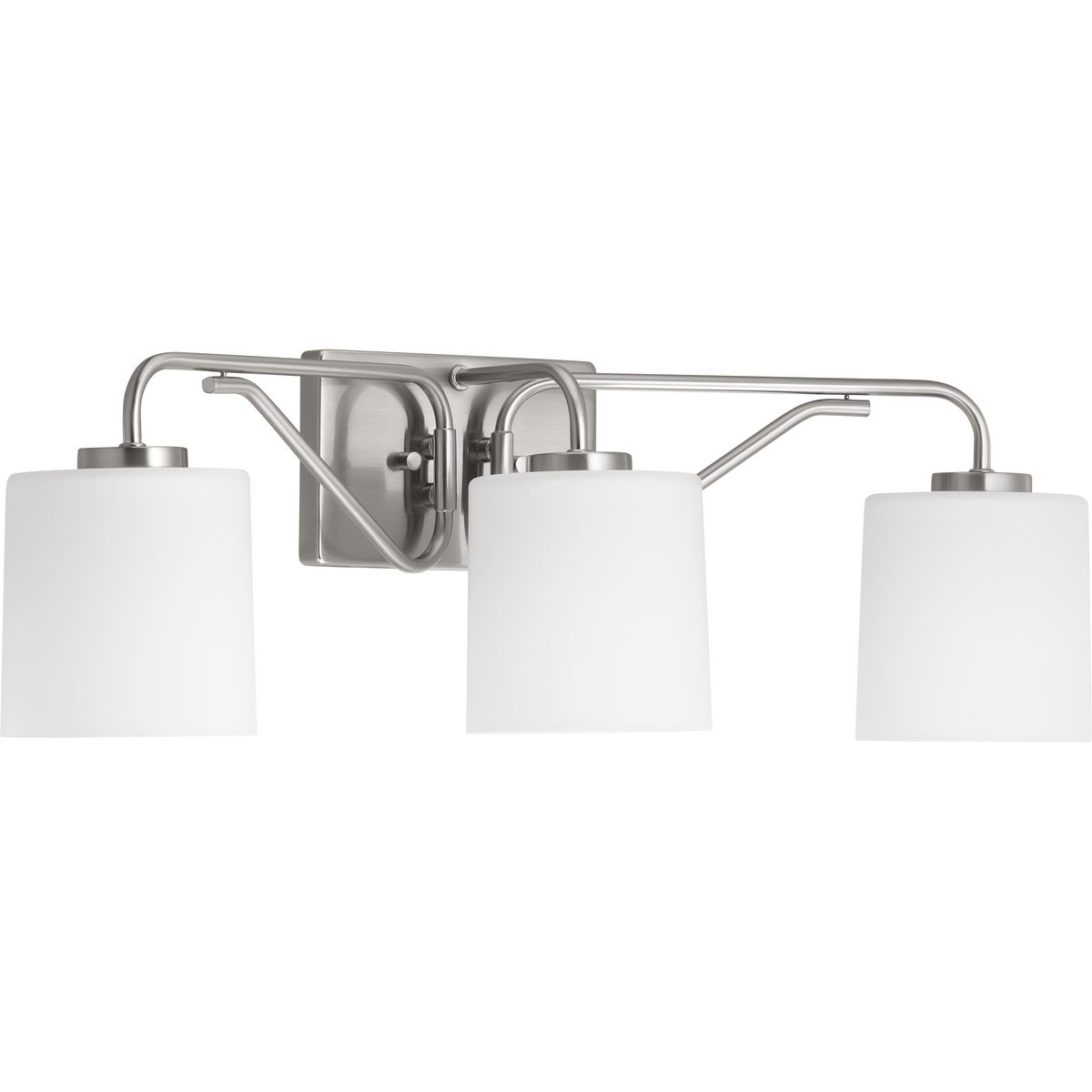 Progress Lighting P300220-009 Tobin 25.5-in 3-Light Brushed Nickel Modern/Contemporary Vanity Light