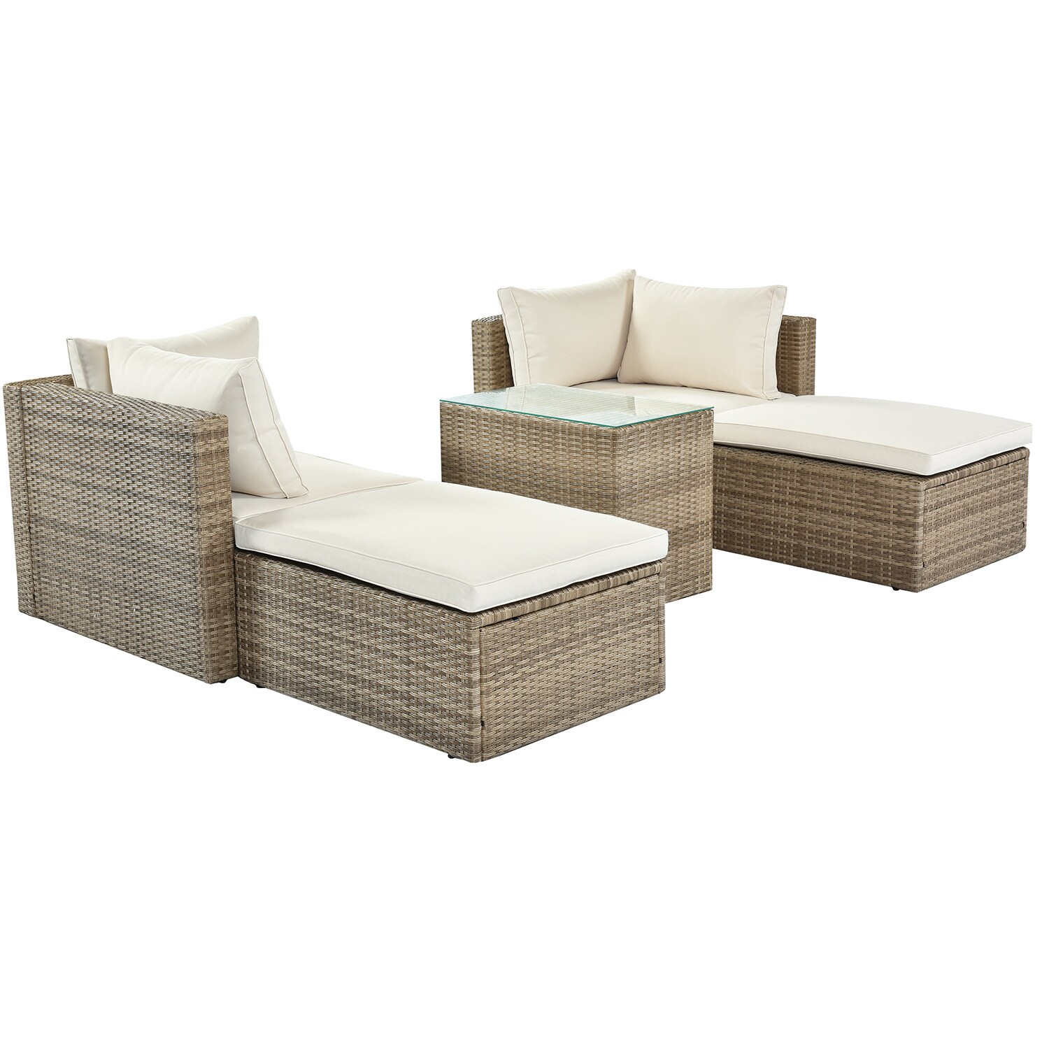 SINOFURN SYA010240GY Patio-Conversation-Sets - View #13