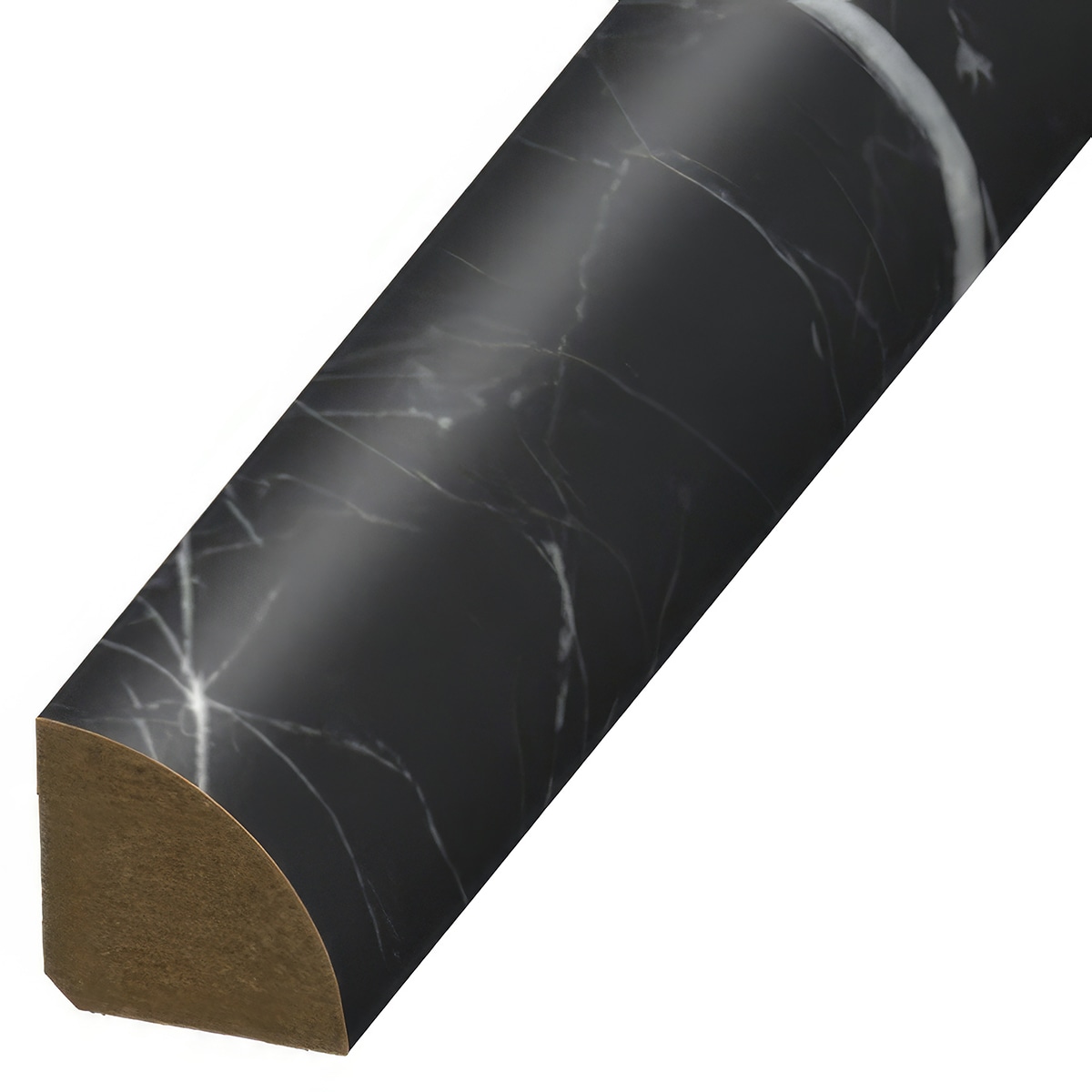 Versatrim MRQR-113516 Rock TerraCore Lucida-Rock TerraCore-Nero Marquina 0.75-in T x 0.75-in W x 94-in L Laminate wood Quarter round