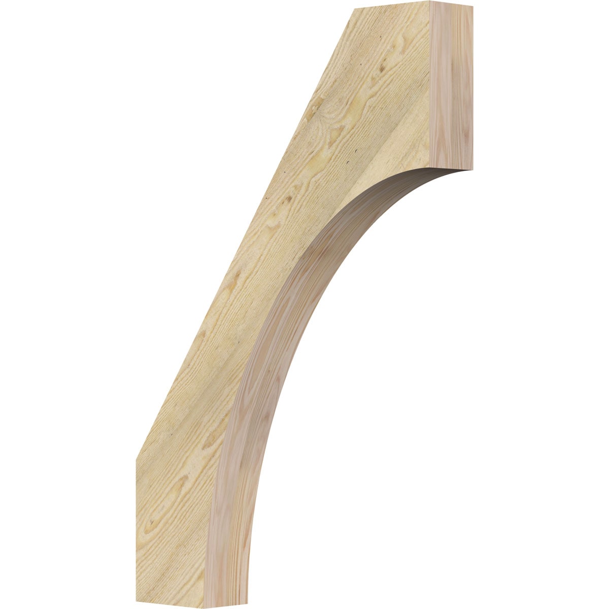 Ekena Millwork BRC04X24X36WTL00RDF 4-in x 24-in x 36-in Douglas Fir Unfinished Wood Westlake Tough Sawn Knee Brace