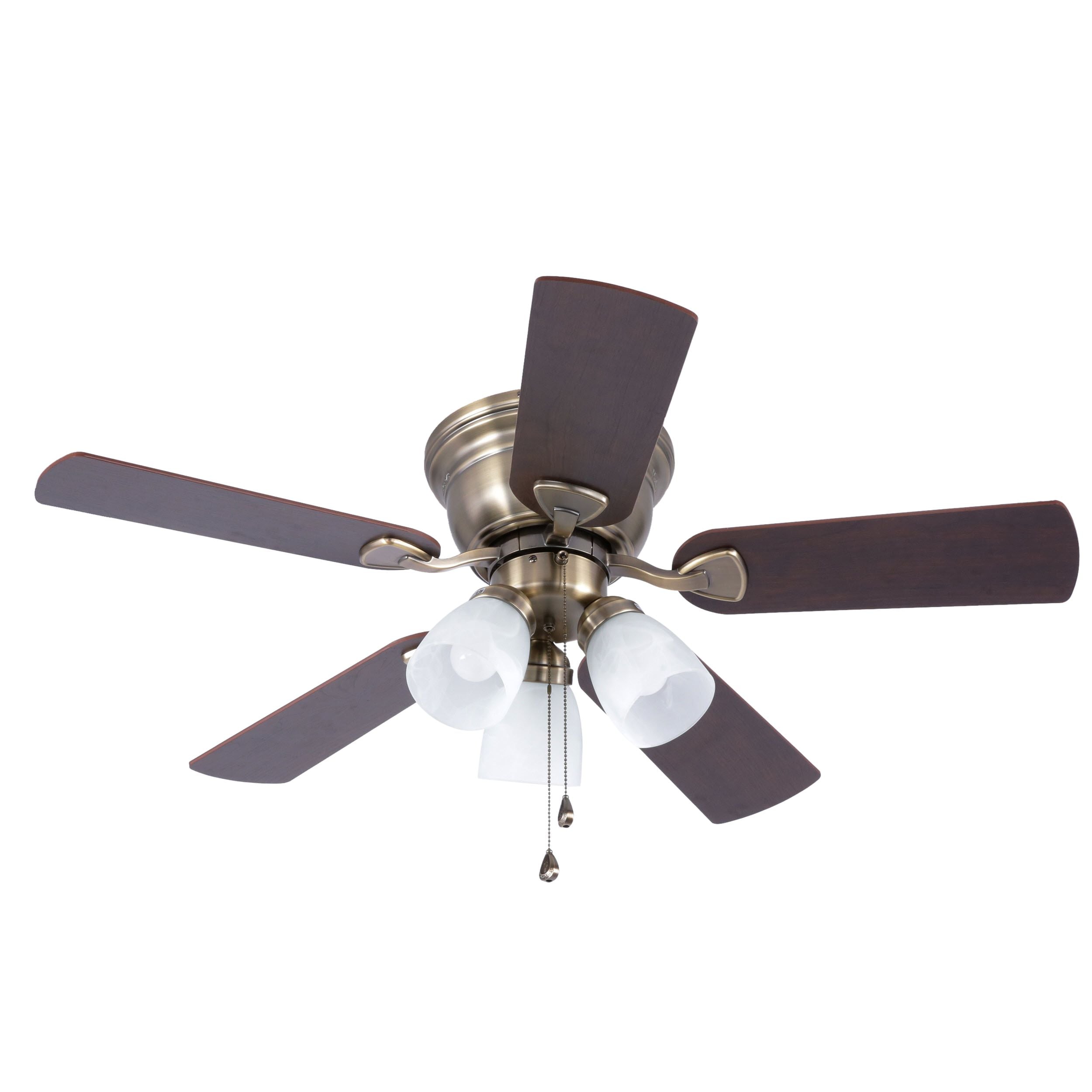 Harbor Breeze 42 In Centreville Antique Brass Ceiling Fan With Light