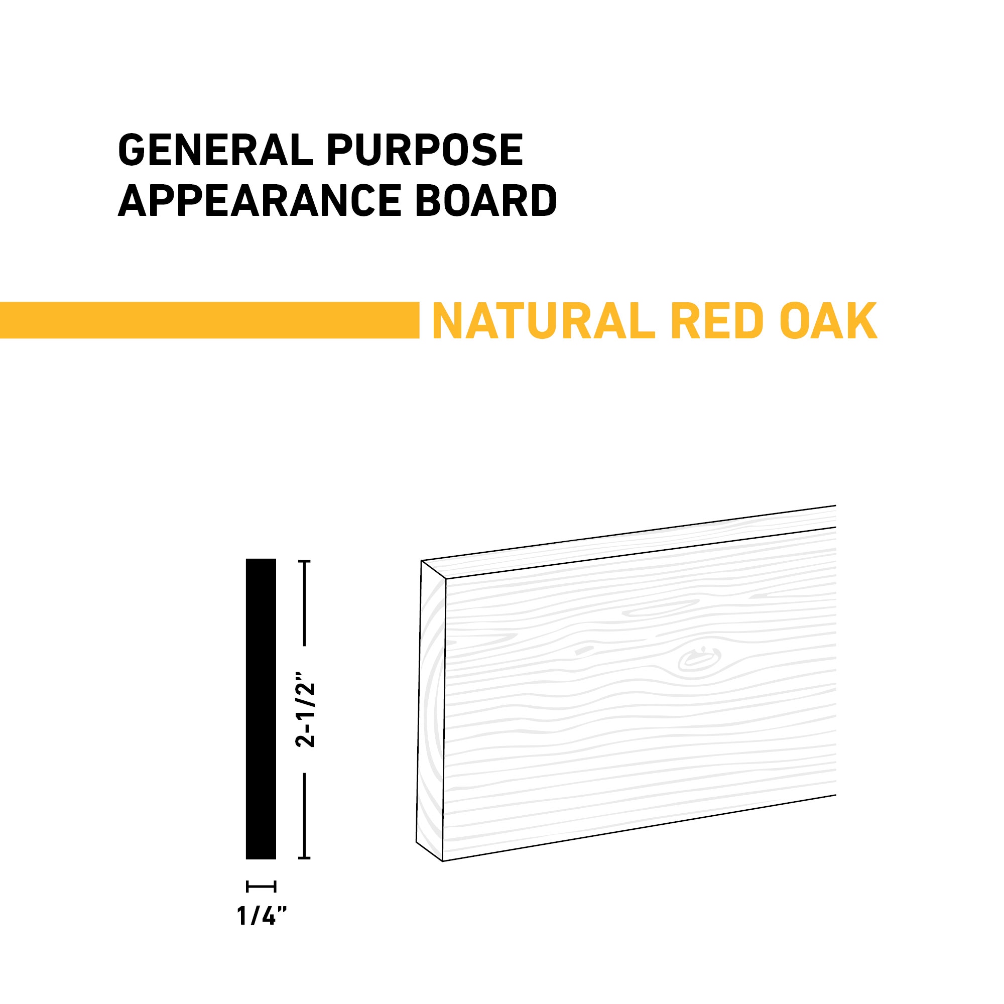 Ornamental Mouldings BRDNAT 1-4X3X4ROAK Appearance-Boards - View #2