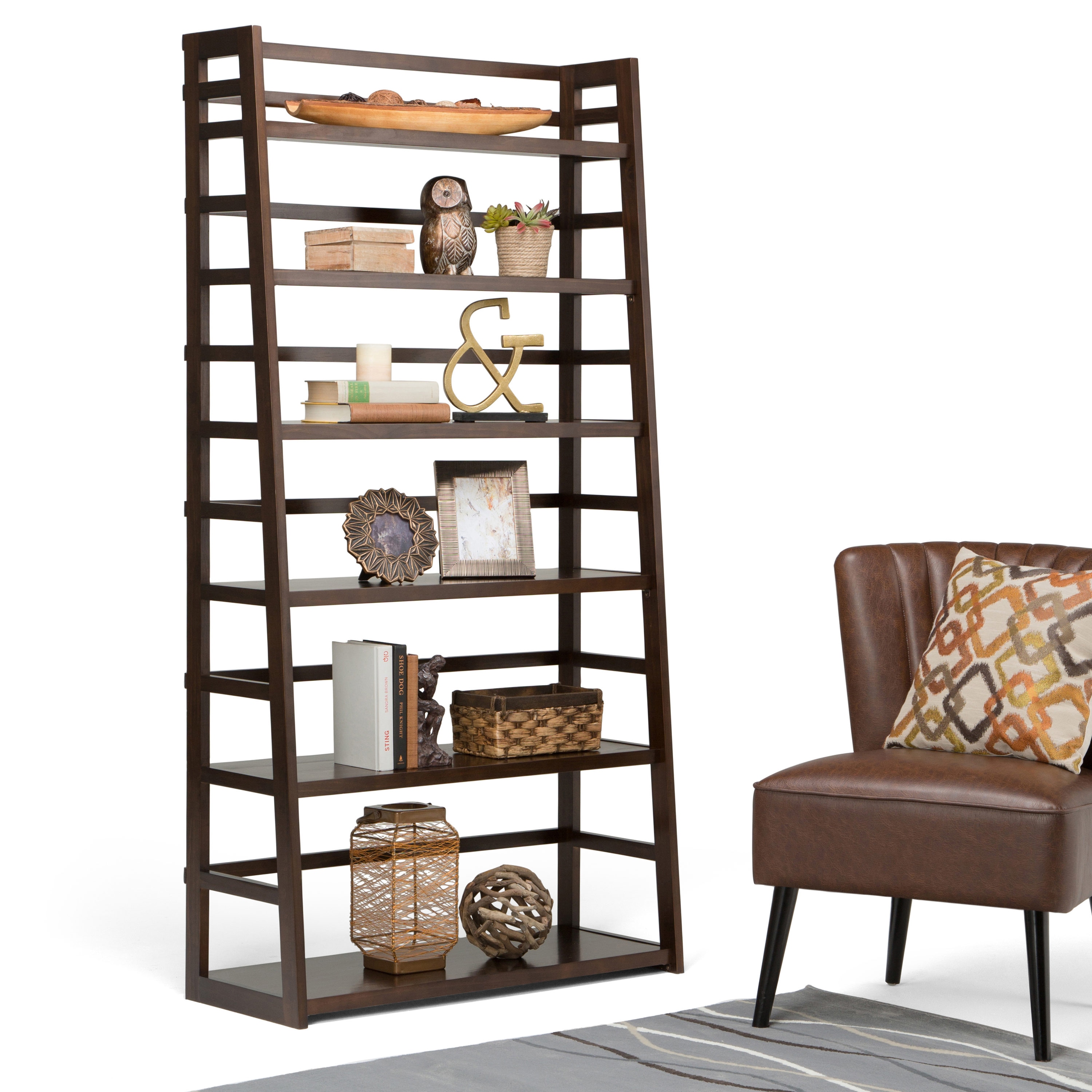 Simpli Home AXCRACA38-BRU bookcases - View #7