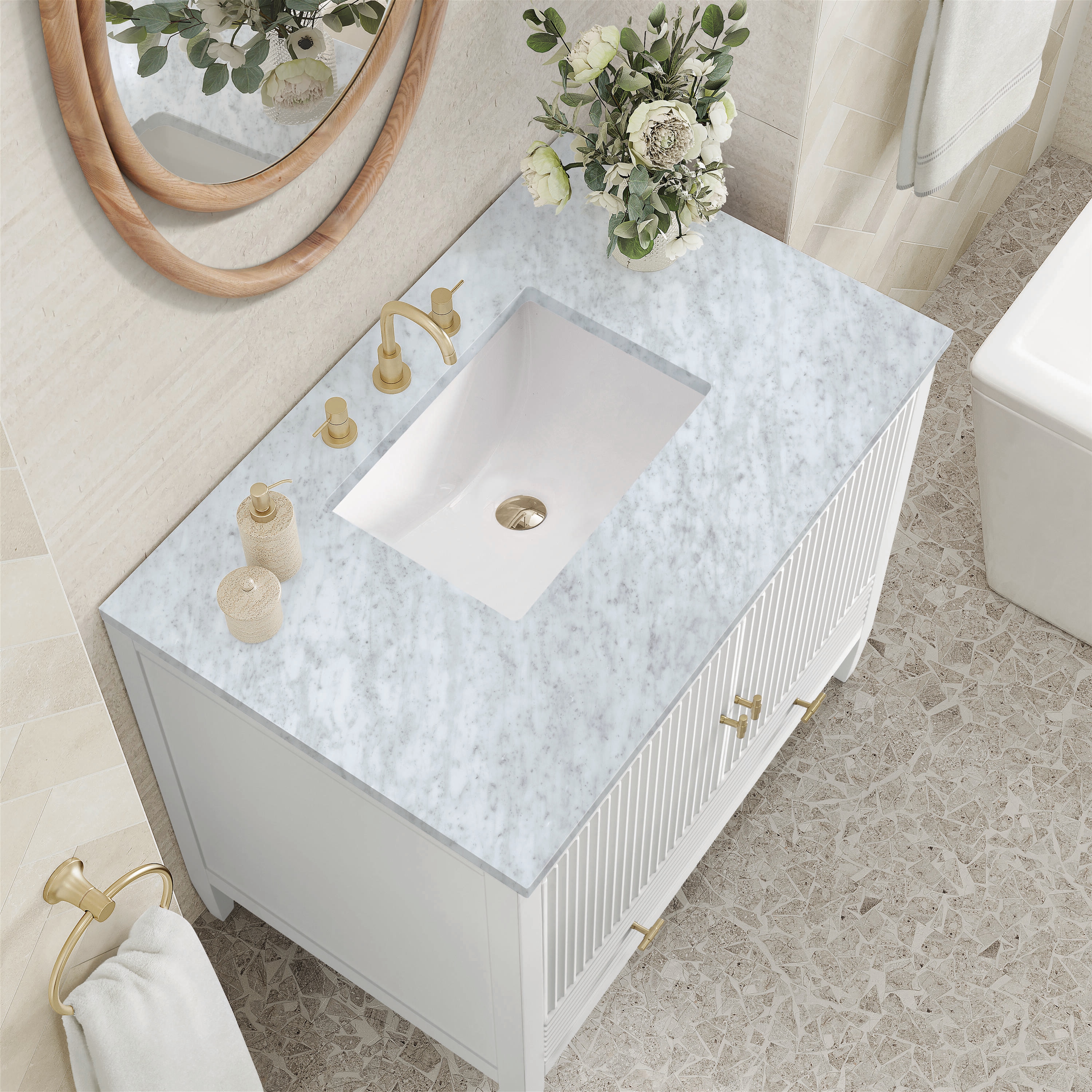 James Martin Vanities 485-V36-BW-3CAR Bath-Vanity-Combo - View #6