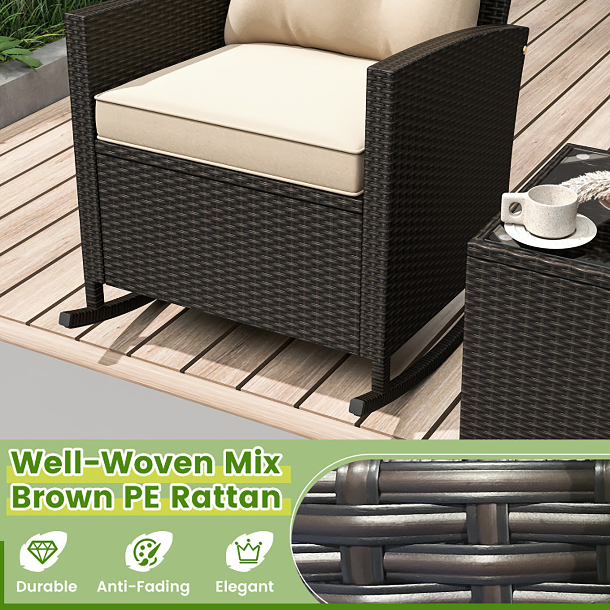 CASAINC WF-SM-KF-C01R Patio-Conversation-Sets - View #8