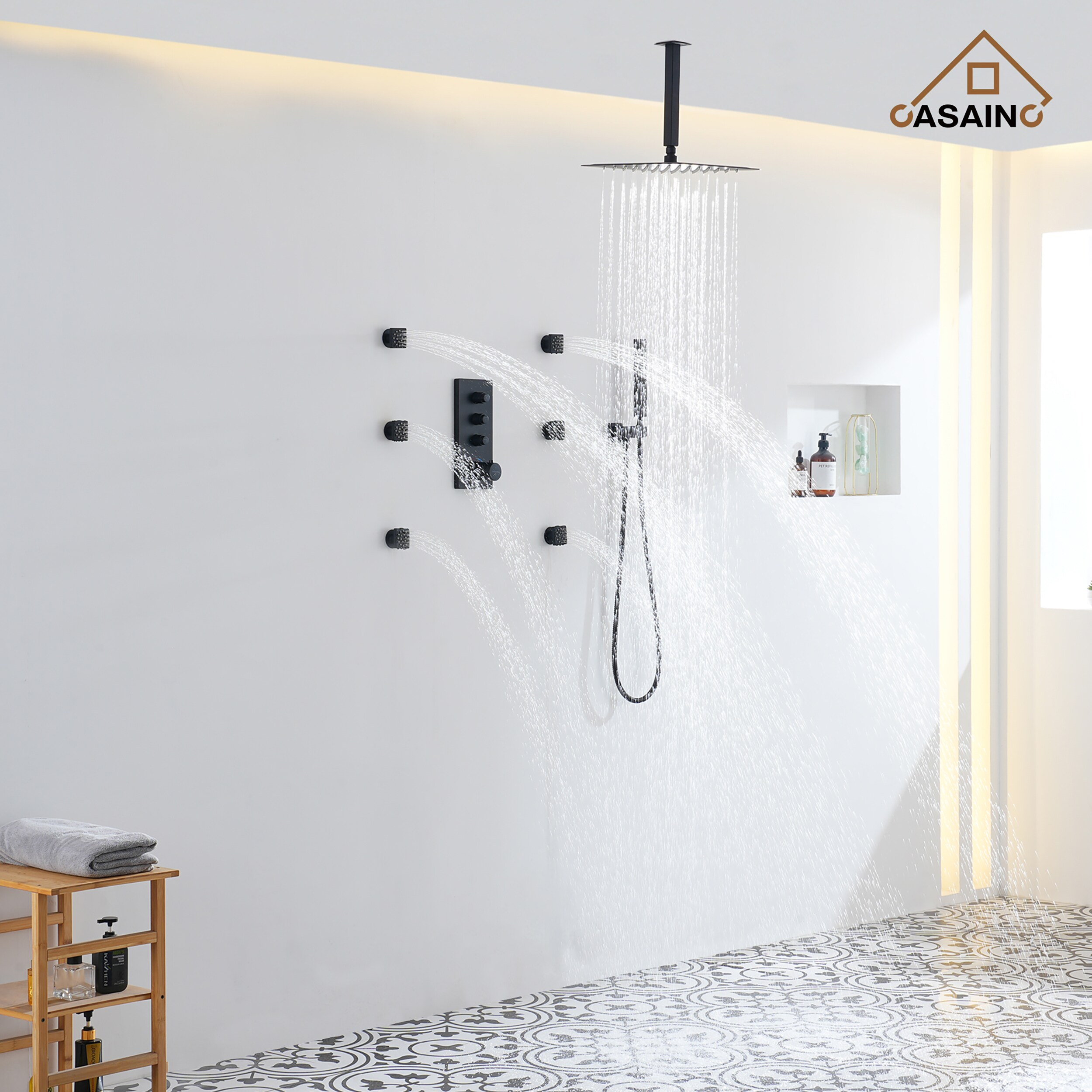 CASAINC CA-102009EB-4 Showerhead-Bar-Panels - View #4