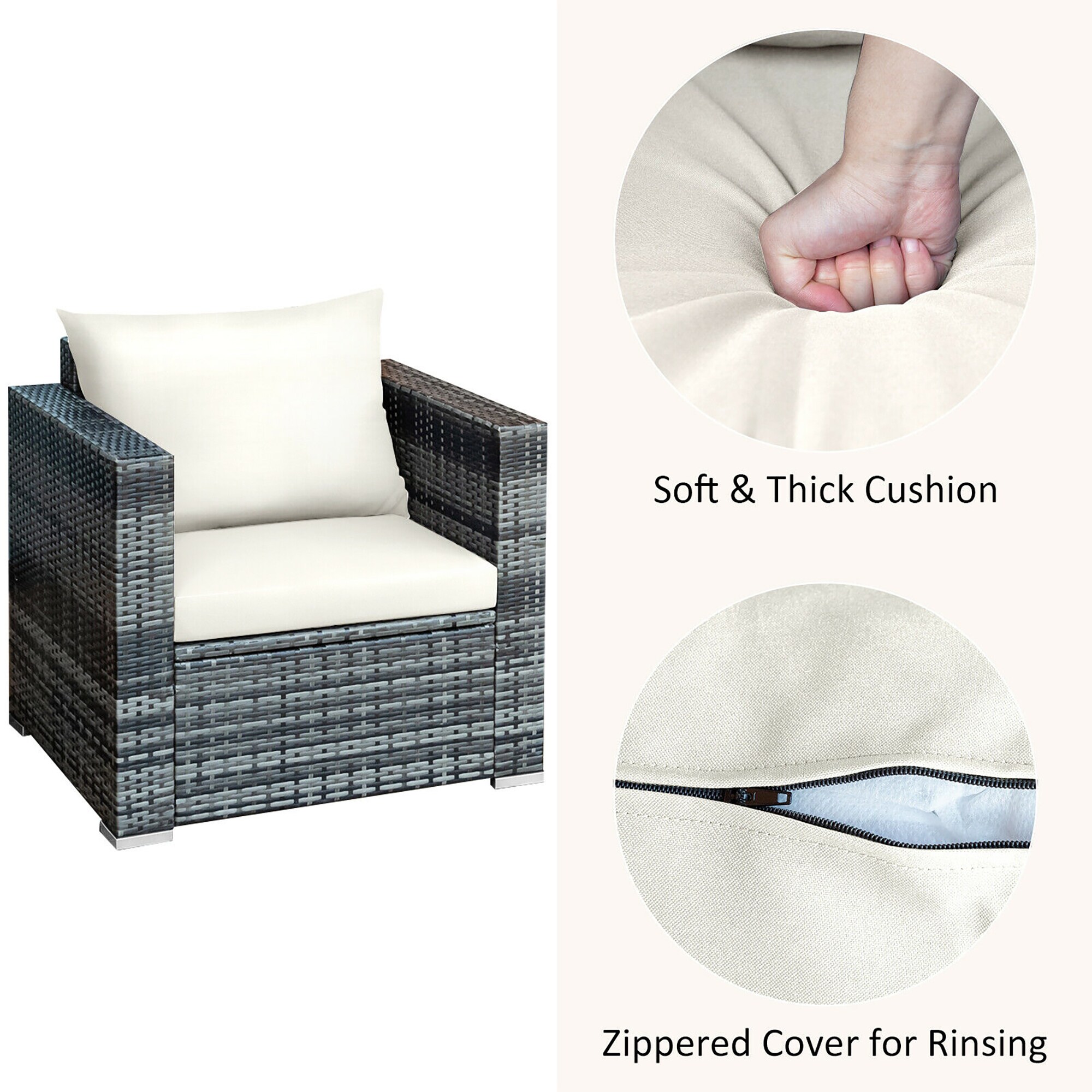 BABOOM BOM-0WH+-CO Patio-Conversation-Sets - View #7