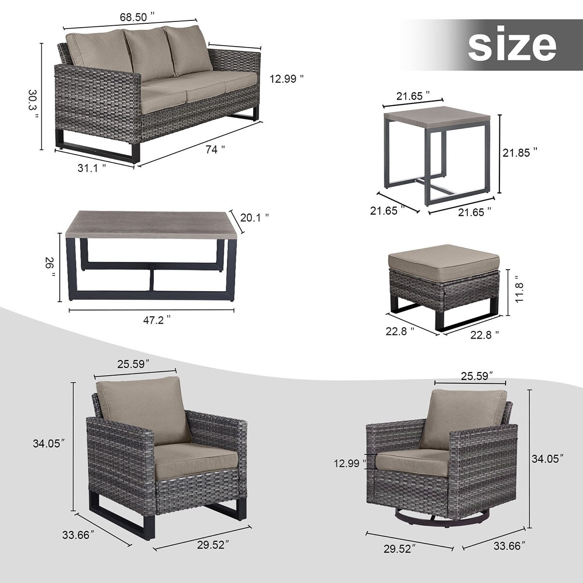 Rilyson FS062063069065070-3 Patio-Conversation-Sets - View #14