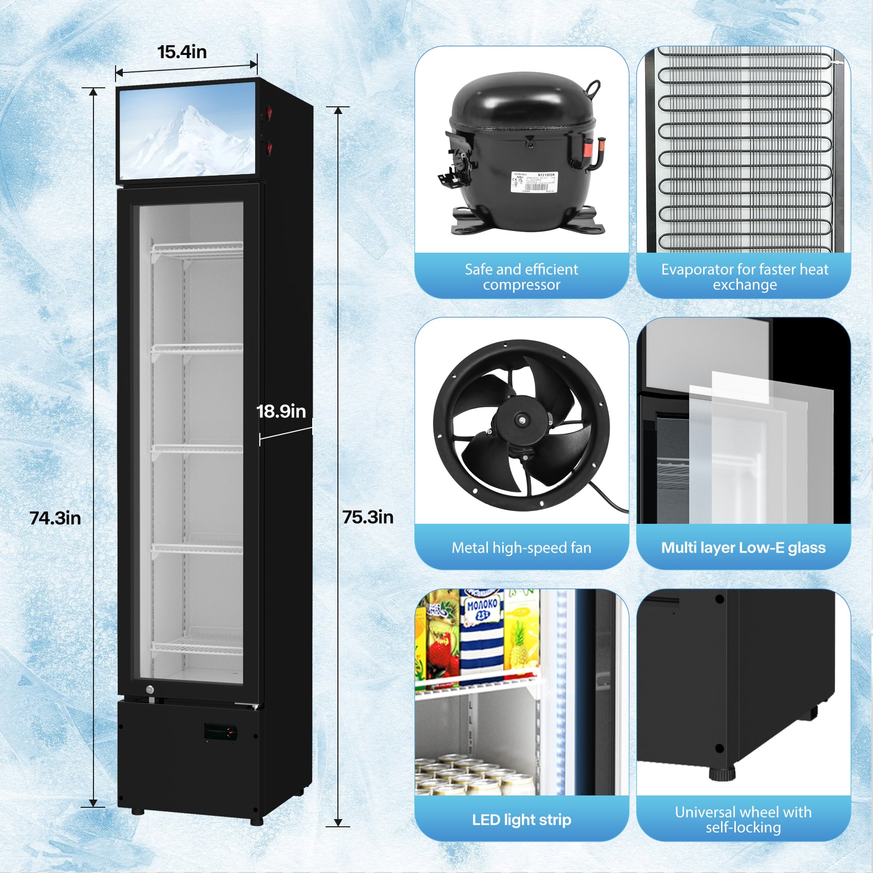 Jeremy Cass GJKLJAS16 Commercial-Refrigerators - View #2