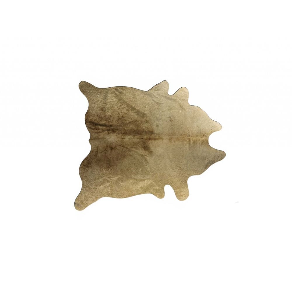 Taupe Brazilian Cowhide 5'x7' Handmade Area Rug