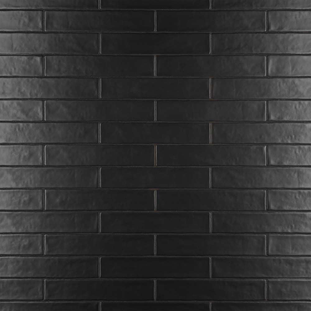 Affinity Tile (Sample) Chester Matte Nero 2-in x 10-in Matte Ceramic ...