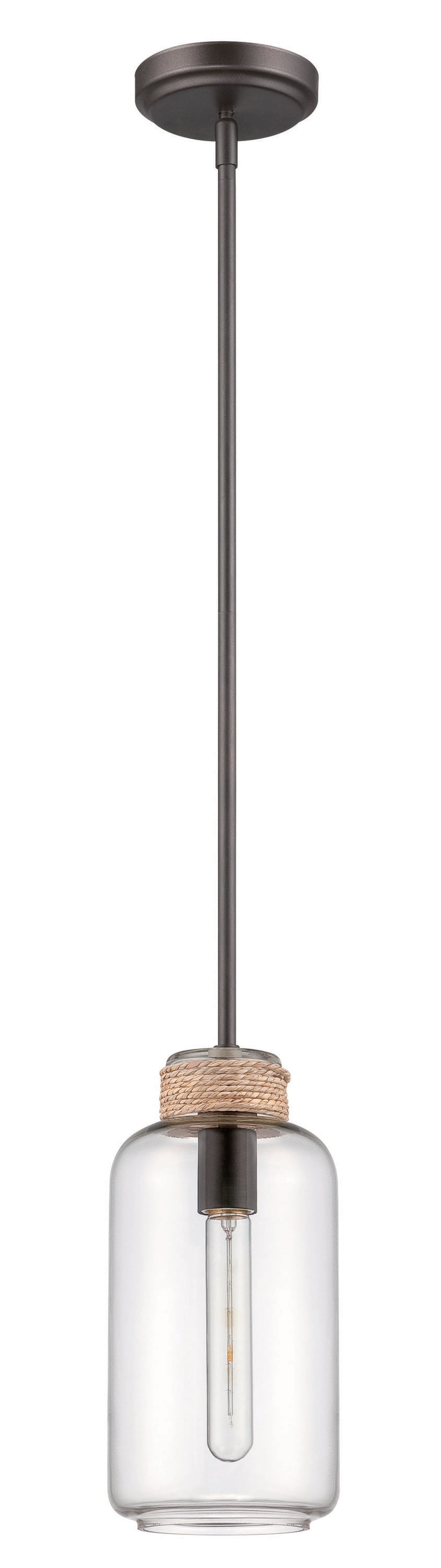 Craftmade P435ESP1 1 -Light Espresso Transitional Cylinder Medium Hanging Pendant light