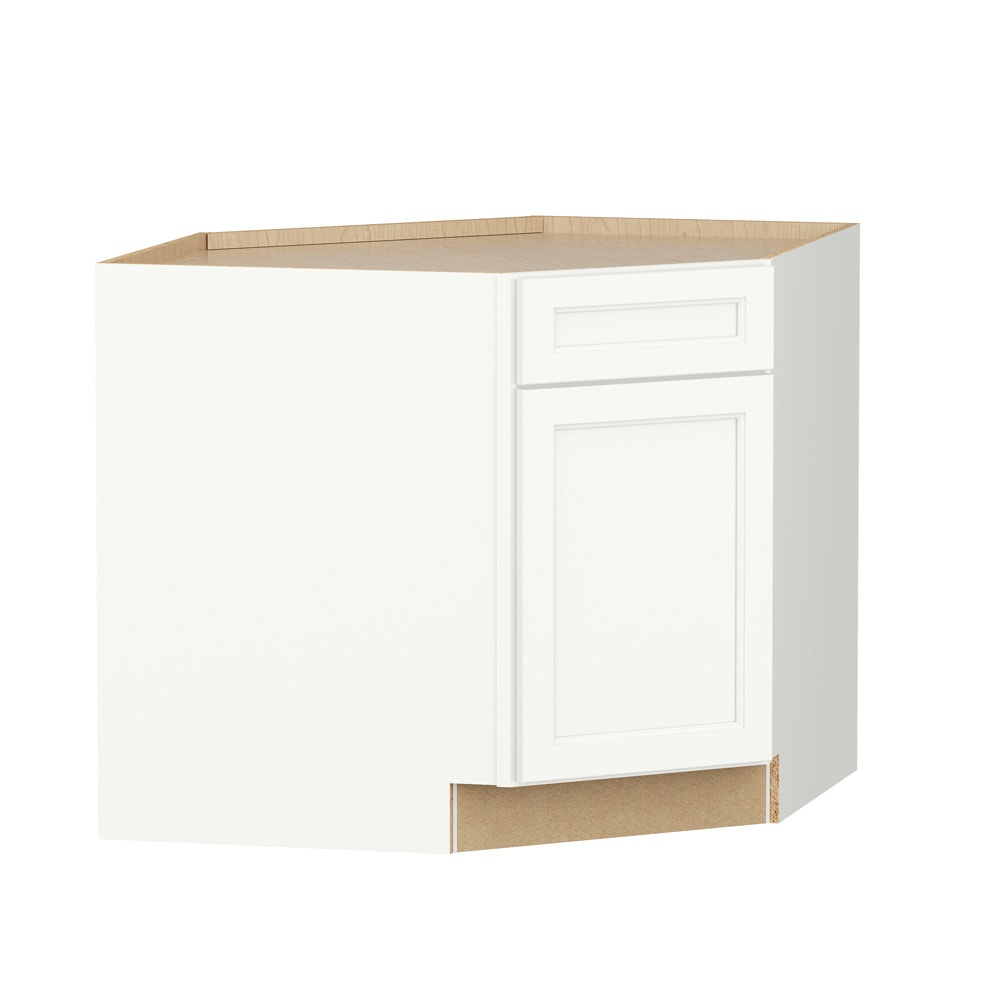 Shenandoah Glasson 36-in W x 34.5-in H x 24-in D Linen Sink Corner Sink Base Fully Assembled Cabinet Recessed Panel Square