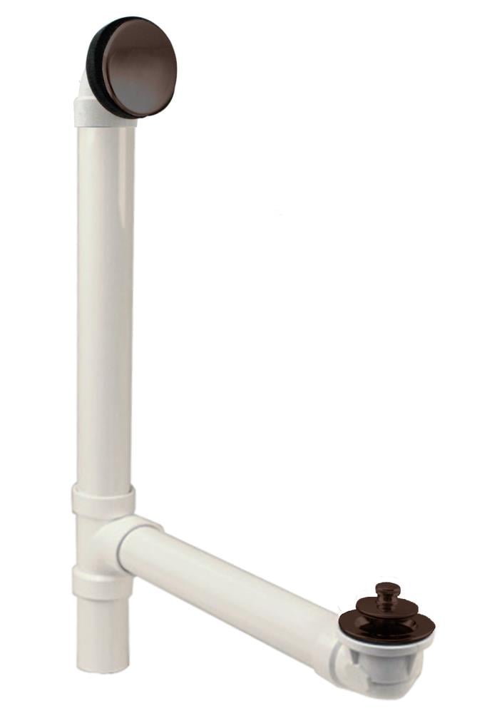 WESTBRASS 494244H-12 Bath Waste- Illusionary Overflow with Lift and Turn Drain, 14 In. Make-up Sch. 40 PVC In Oil Rubbed Bronze 494244h-12