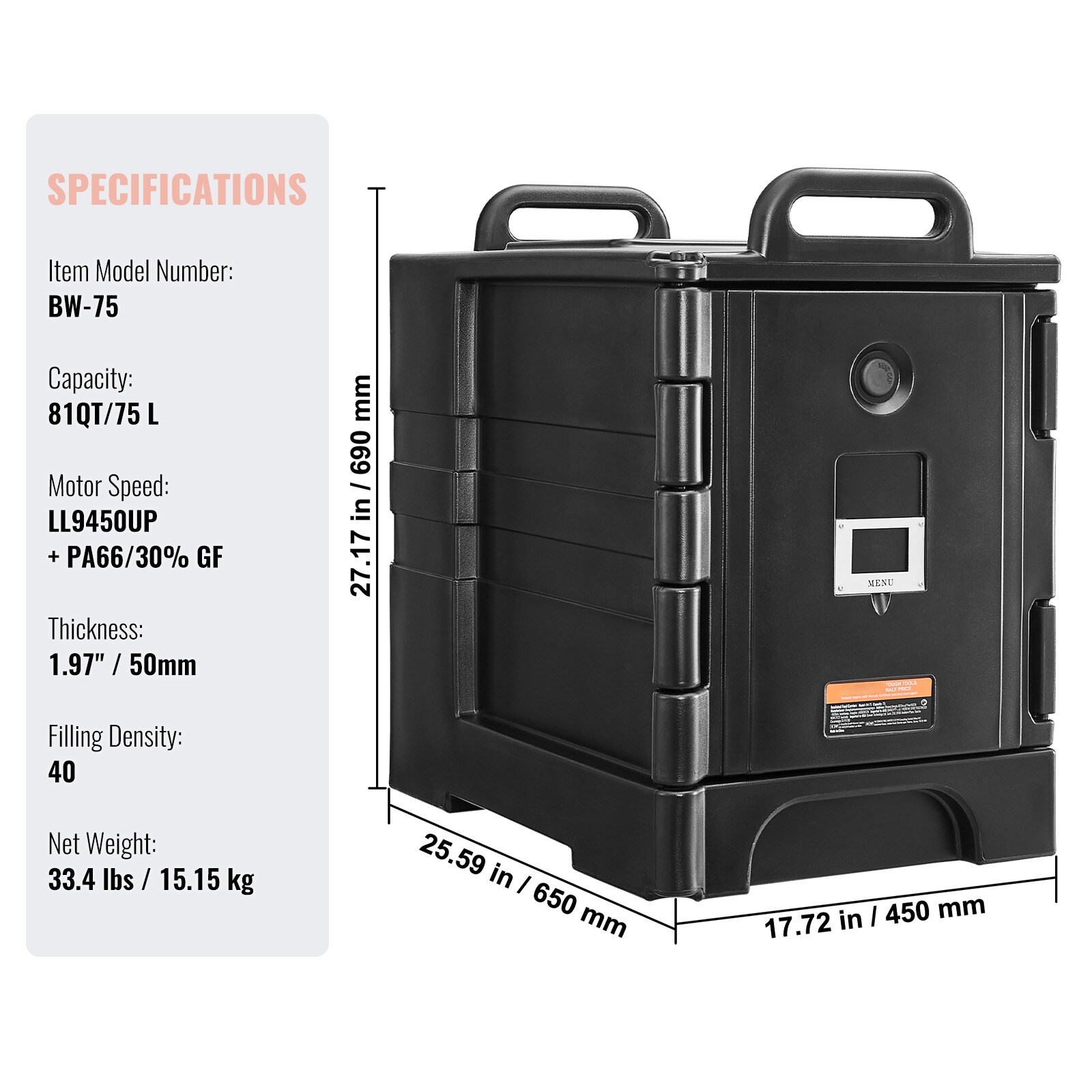 VEVOR SCSPBWXHSLLD06200V0 Food-Storage-Containers - View #7