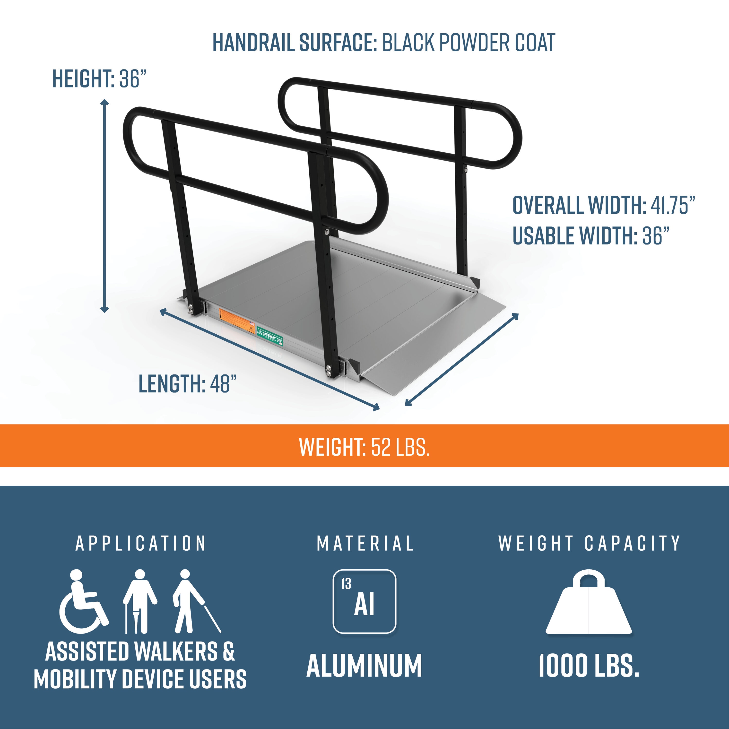 EZ-ACCESS G3G 04TLBLK Access-Ramps - View #3