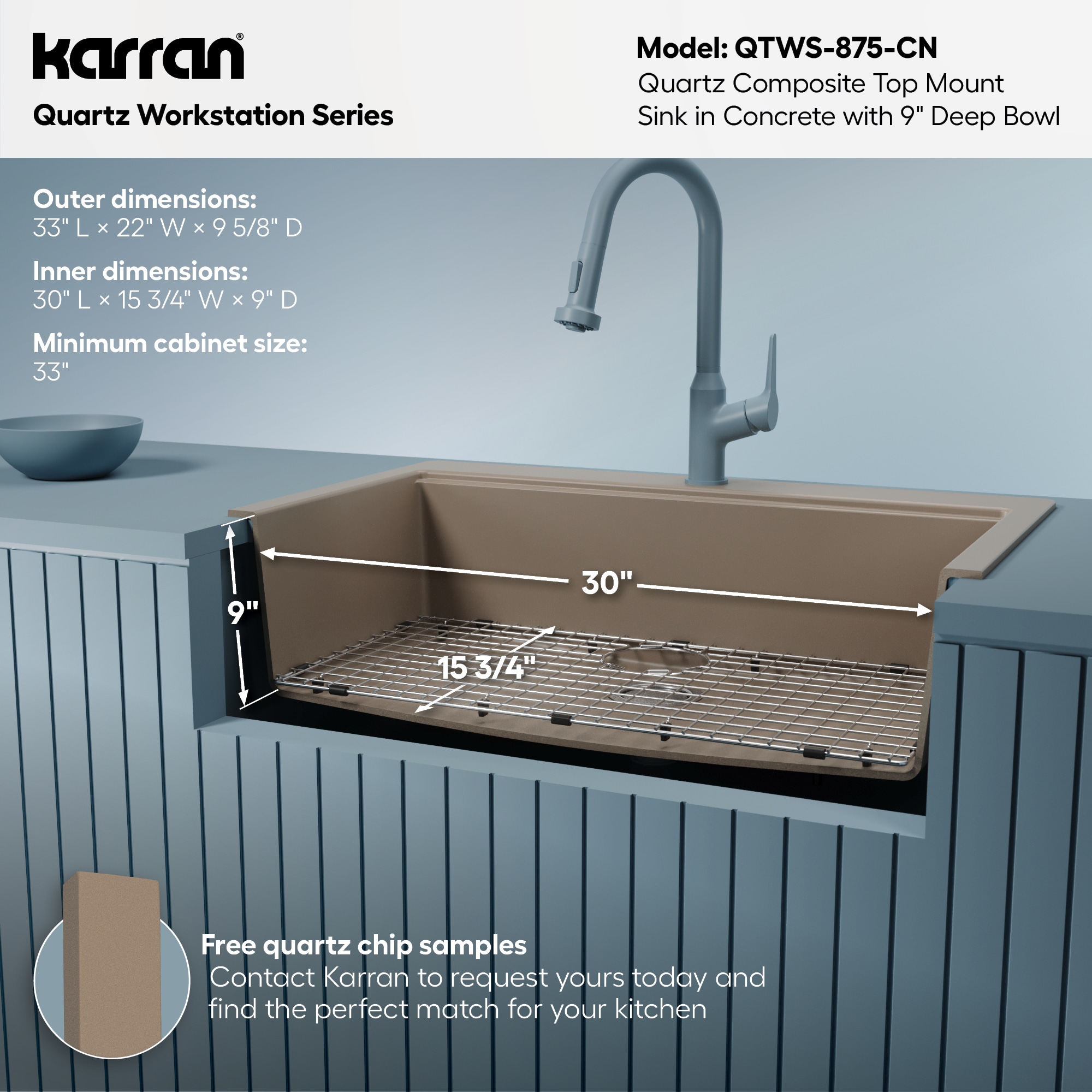 Karran QTWS-875-CN Kitchen-Sinks - View #8