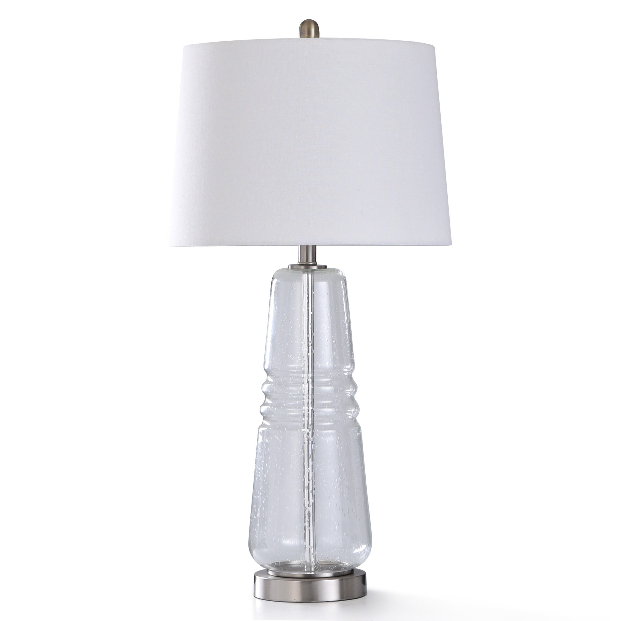 StyleCraft Home Collection L330159DS 32-in 3-Way Table Lamp with Linen Shade