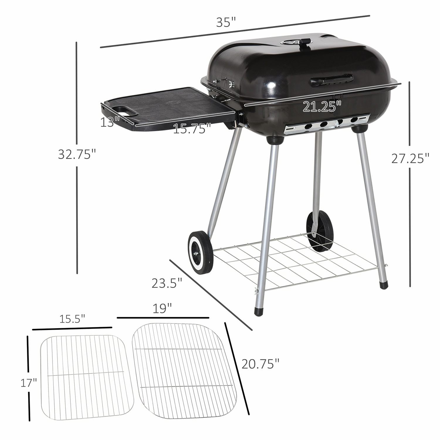 GZMR GZ-W22318 Charcoal-Grills - View #9