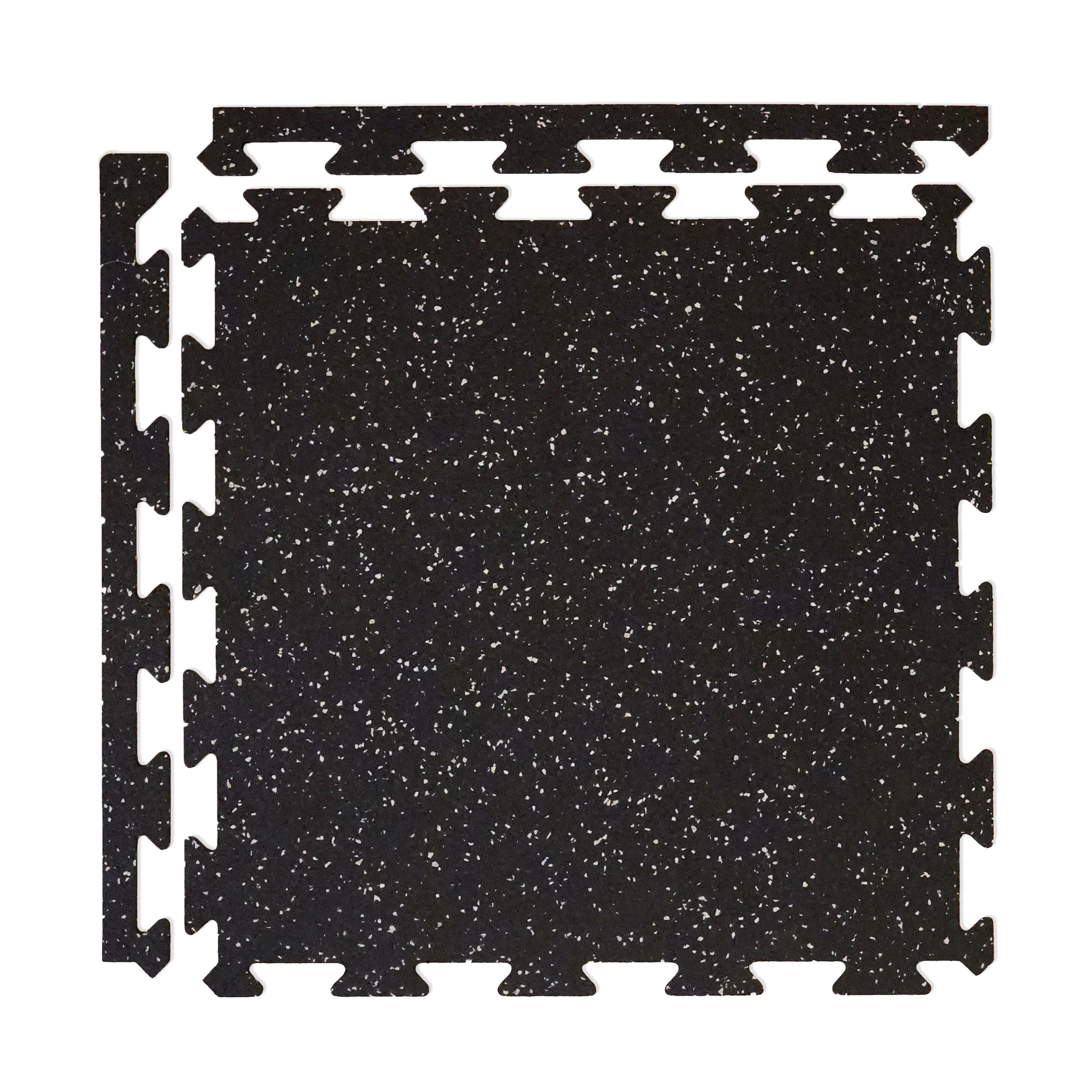 Courage GymFloor 24-in W x 24-in L x 0.315-in T Interlocking Rubber Gym Floor Tile ( 25.7-sq ft ) 6 -Pack