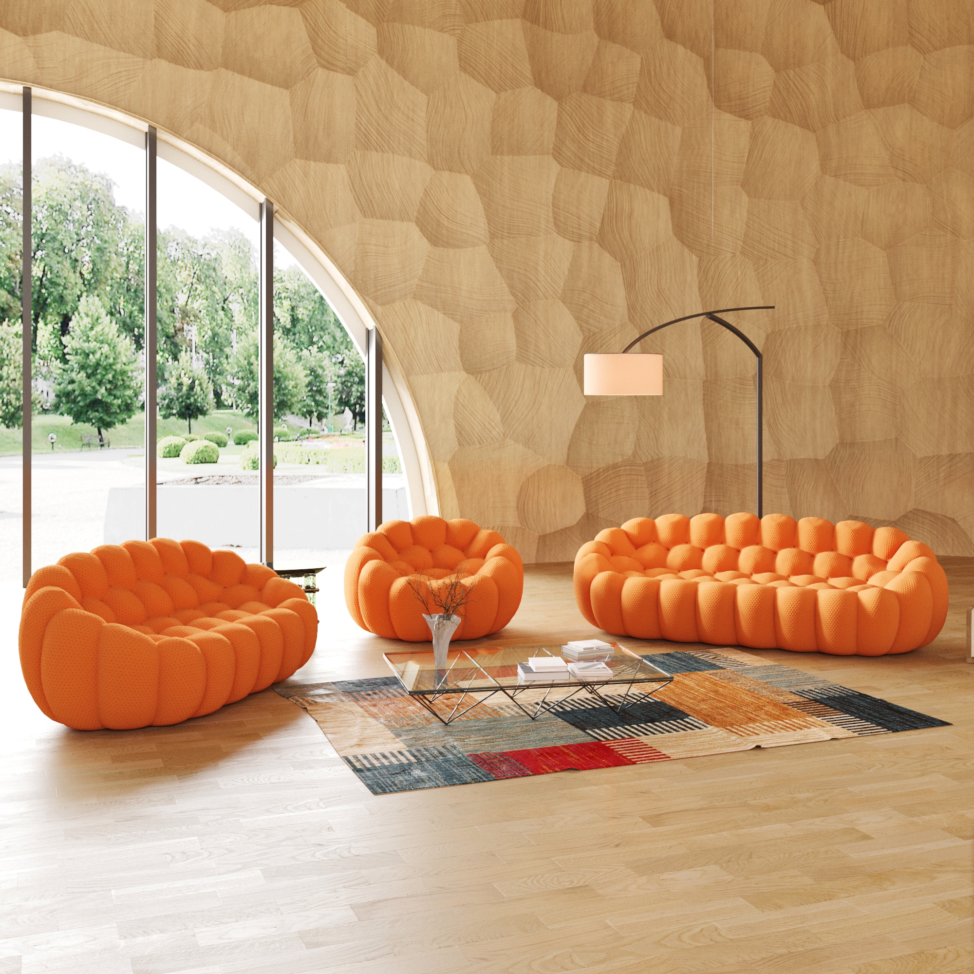BuotiqHom DH-SF123-133OR Living-Room-Sets - View #2