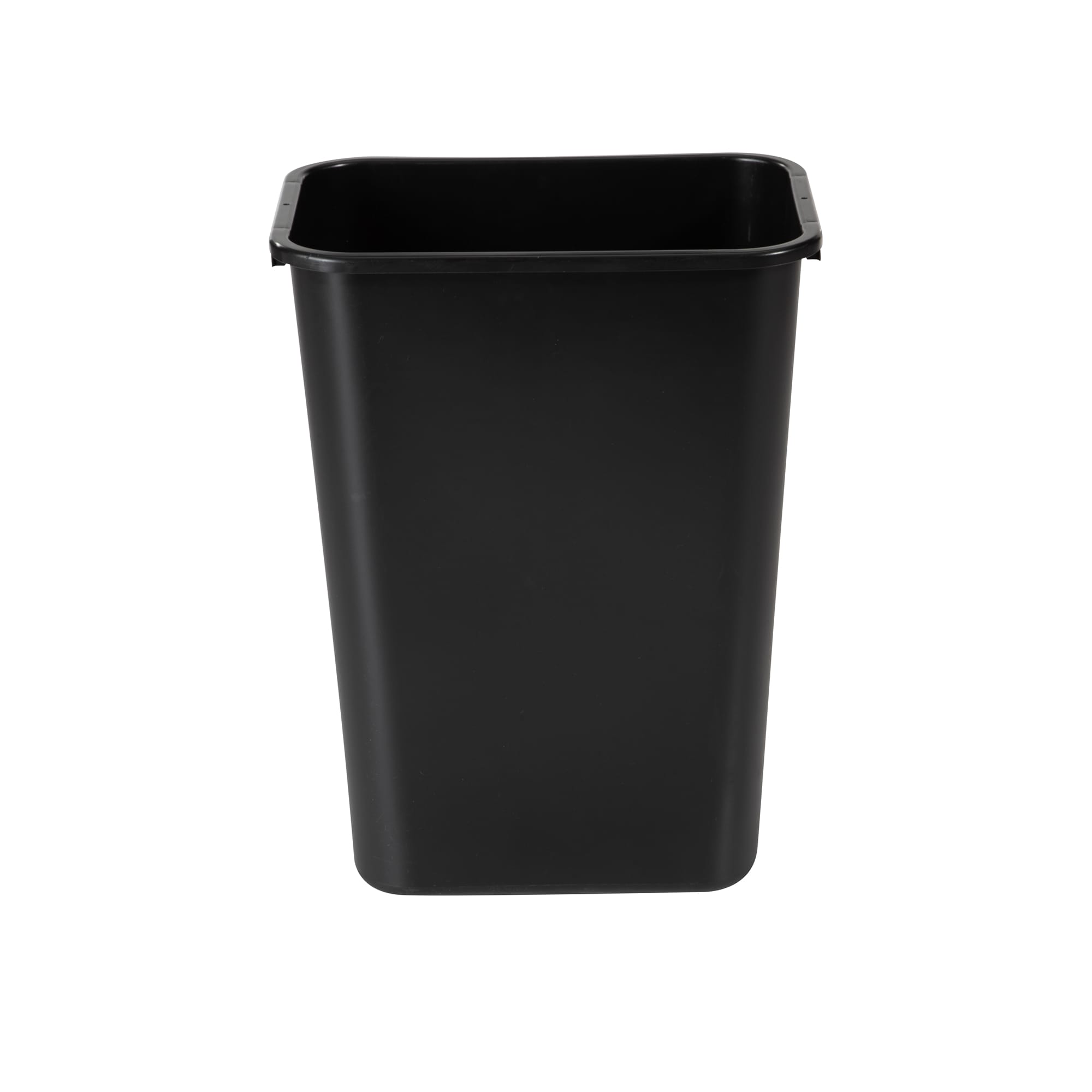 Hefty 8.8 Gallon Trash Can, Plastic Handled Office Trash Can, Black 
