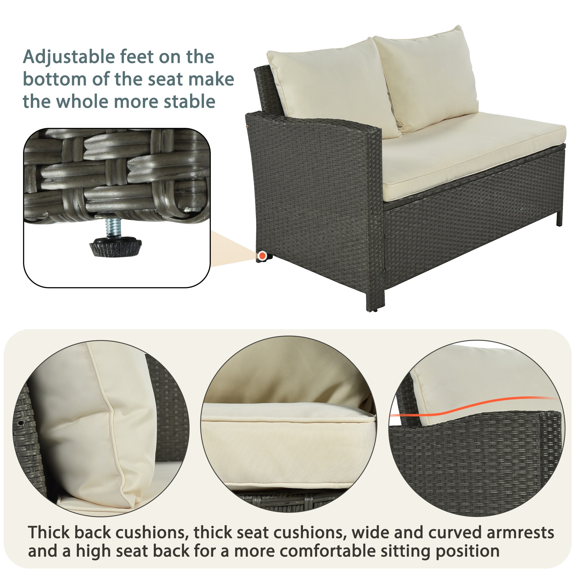 Forclover ALW50-15 Patio-Conversation-Sets - View #5