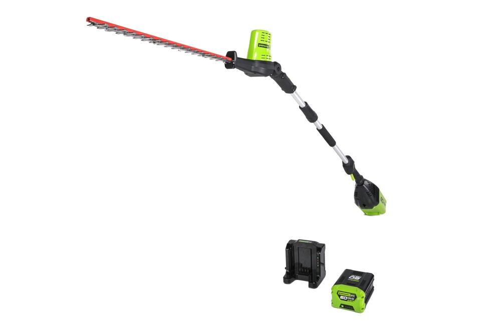 Greenworks PH60B210 60-volt Max 20-in Battery Hedge Trimmer (Battery and Charger Included)