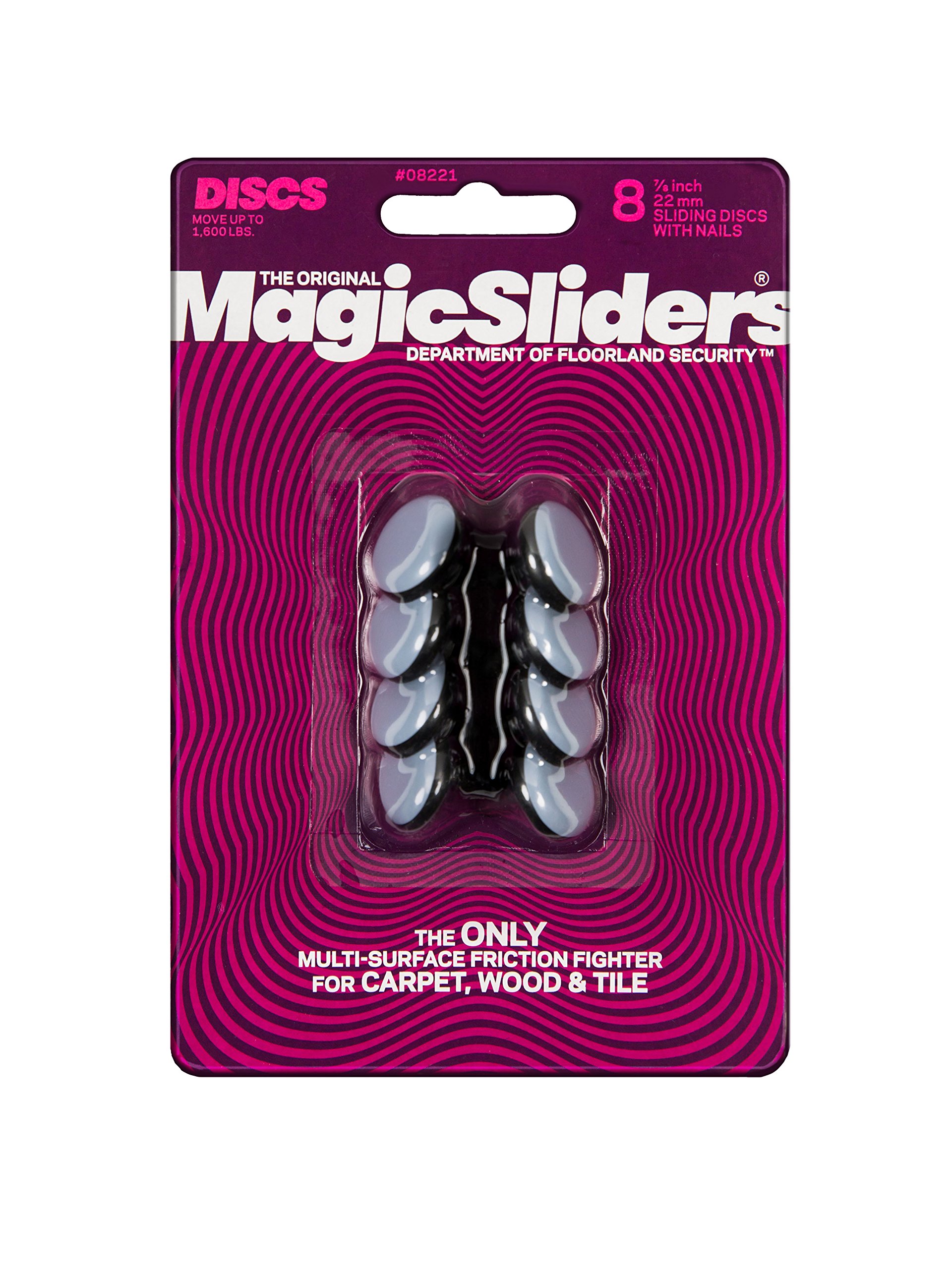 RUBY Sliders Magic Sliders 7/8 in Round Nail-In Furniture Sliders 8 Count