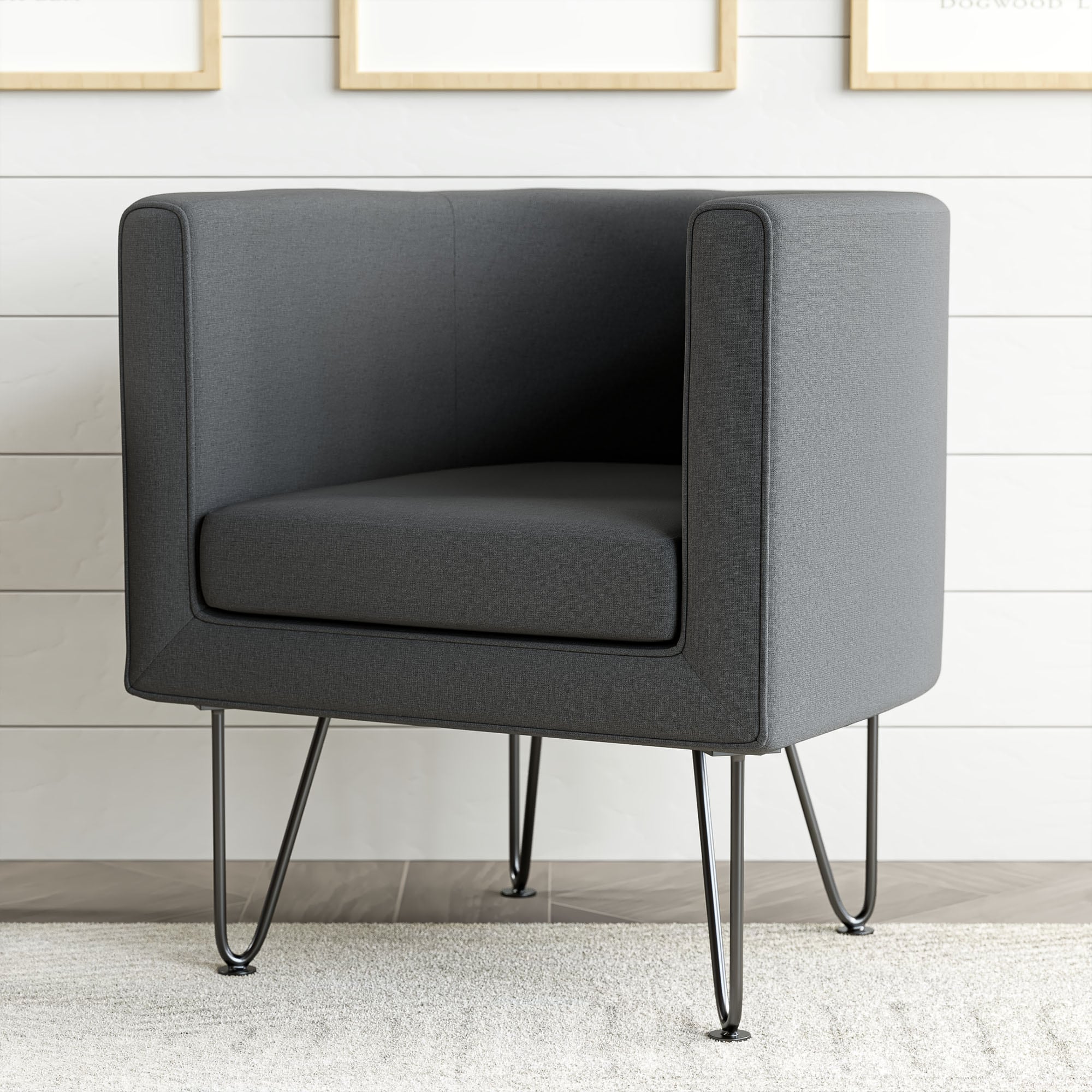 Brookside BS0004CHR00CH Claire Modern Dark Gray Upholstered Accent Chair