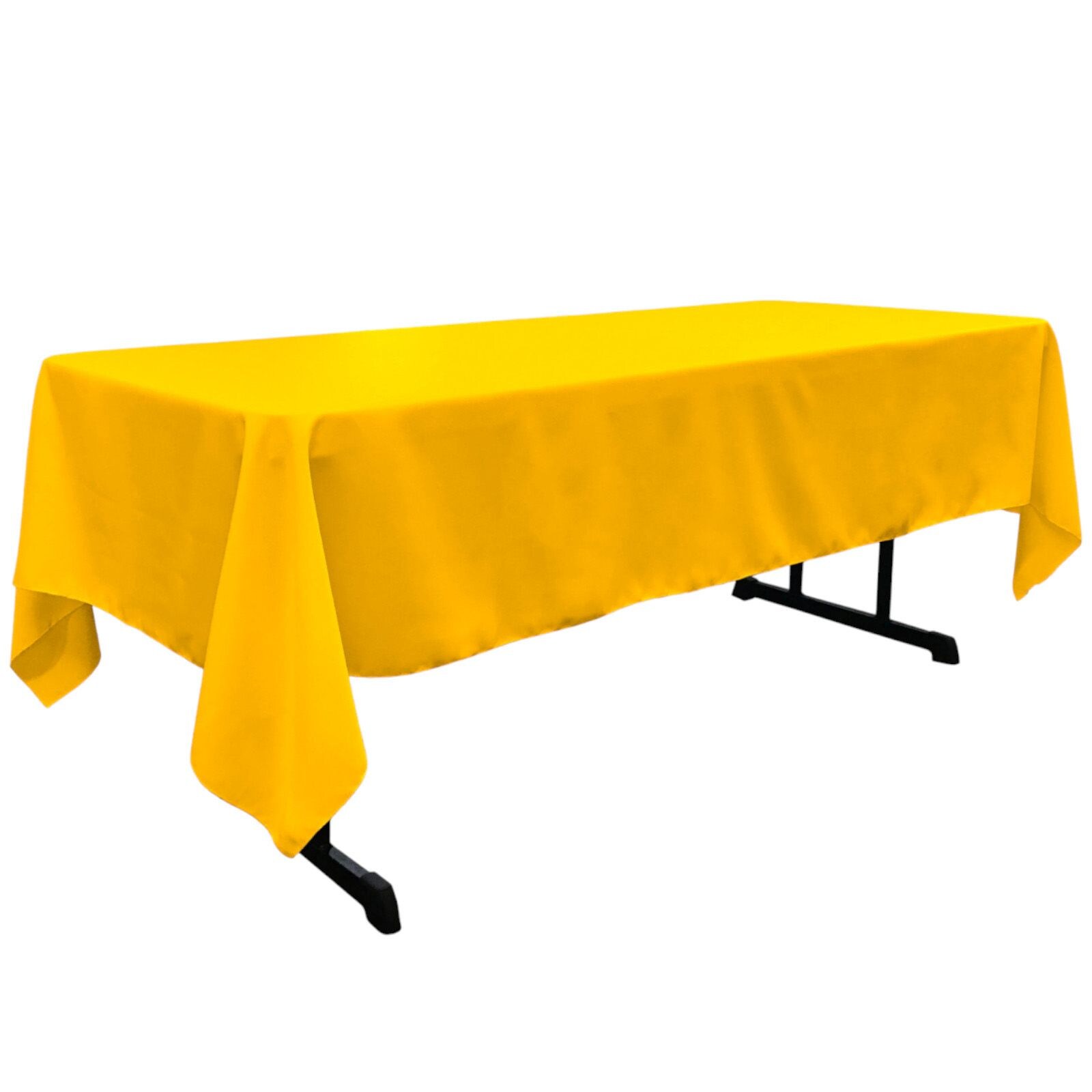 Slickblue Indoor and Outdoor Polyester Poplin Table Cover for 6-8 ft Rectangular Table Stain and Wrinkle Resistant Multiple Color and Size Options
