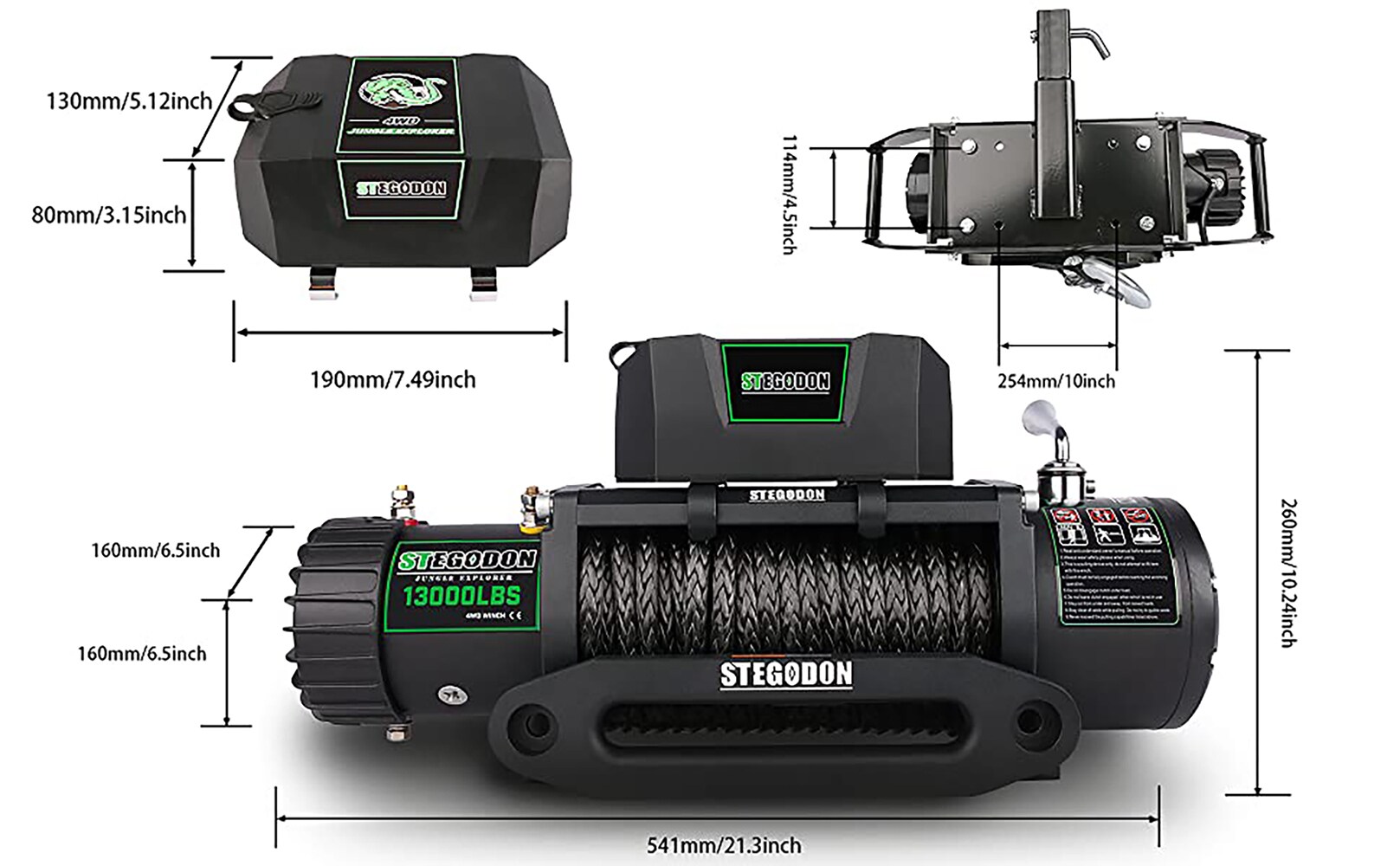 Kahomvis XB-QPW12-2979 Winches-Accessories - View #2