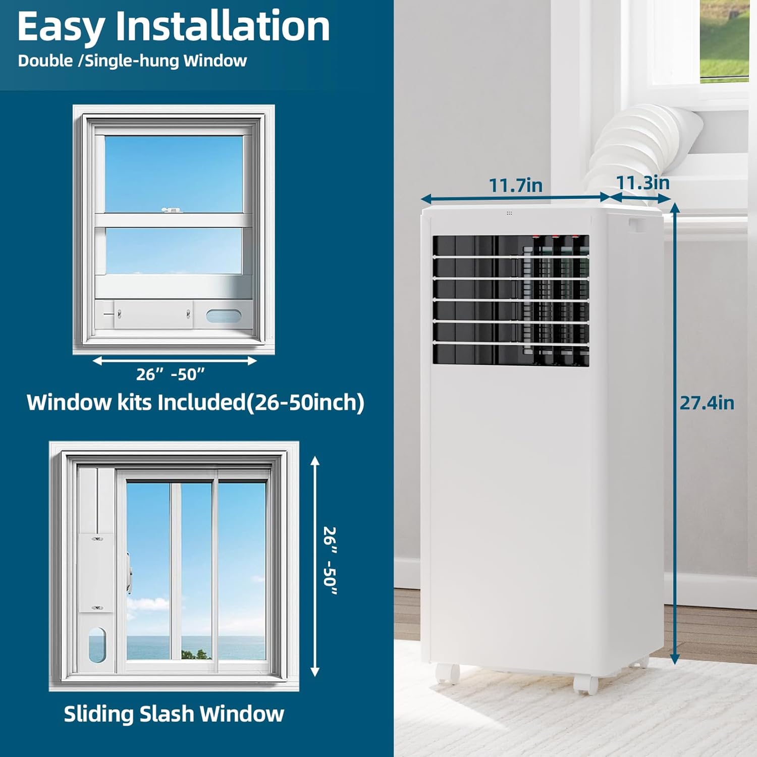 Qeetex ZYS-PHO-107IXFG1 Portable-Air-Conditioners - View #7