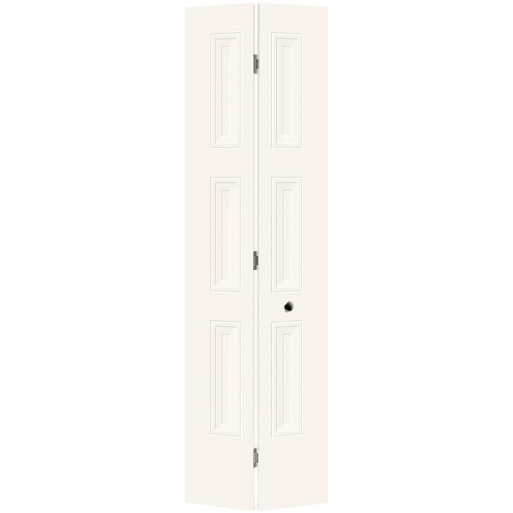 Masonite 1573054 Livingston 24-in x 80-in White 3-panel Smooth Hollow core Prefinished Molded composite Closet Bifold Door ( Hardware Included )