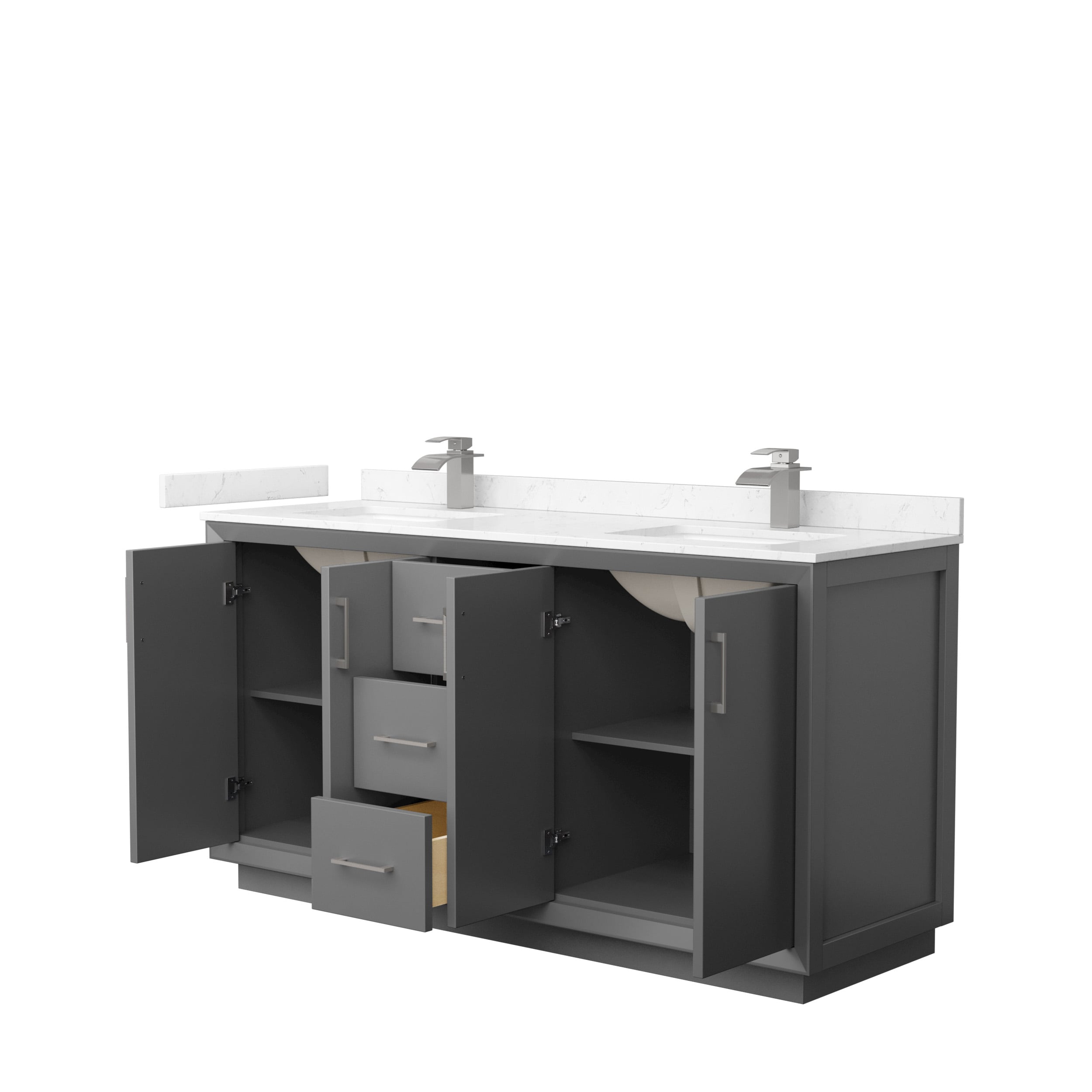 Wyndham Collection WCF414166DKGC2UNSMXX Bath-Vanity-Combo - View #2