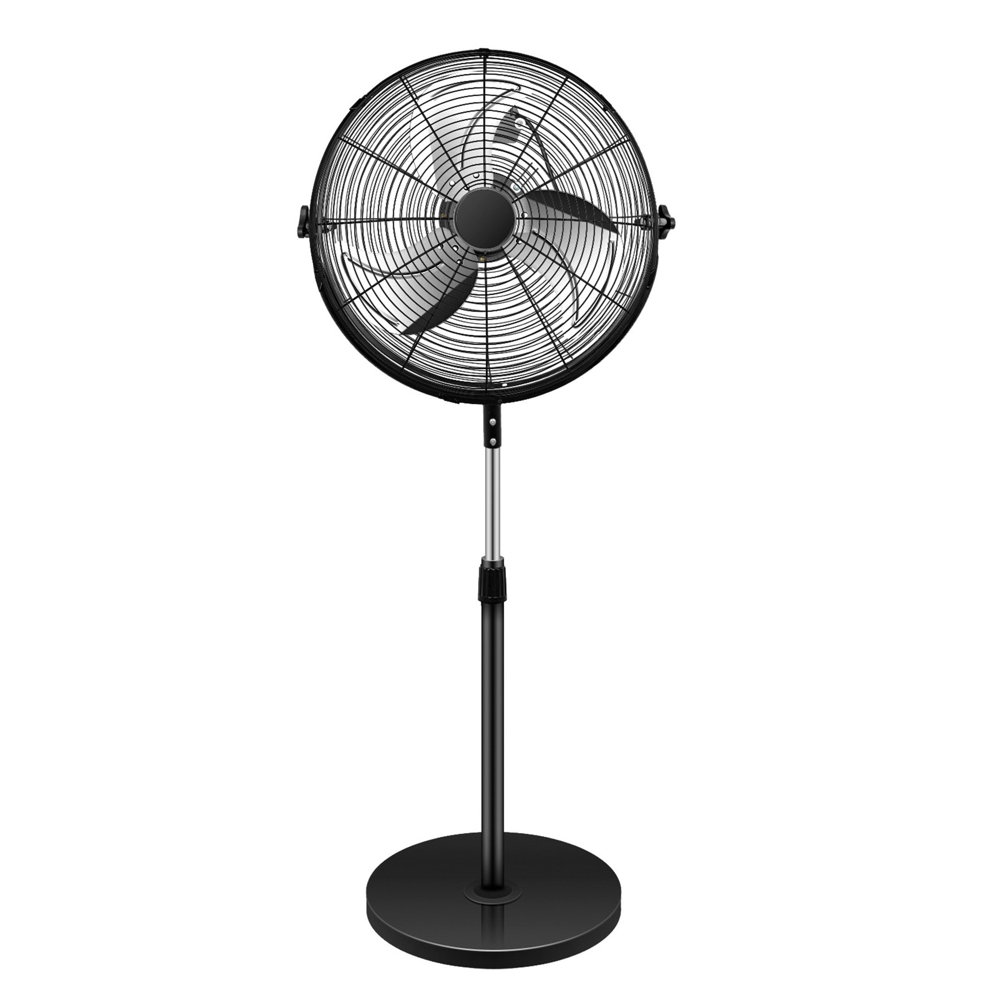  GTN-FAN034 20-in 120 -Volt High Velocity Indoor/Outdoor Black Oscillating Pedestal Fan