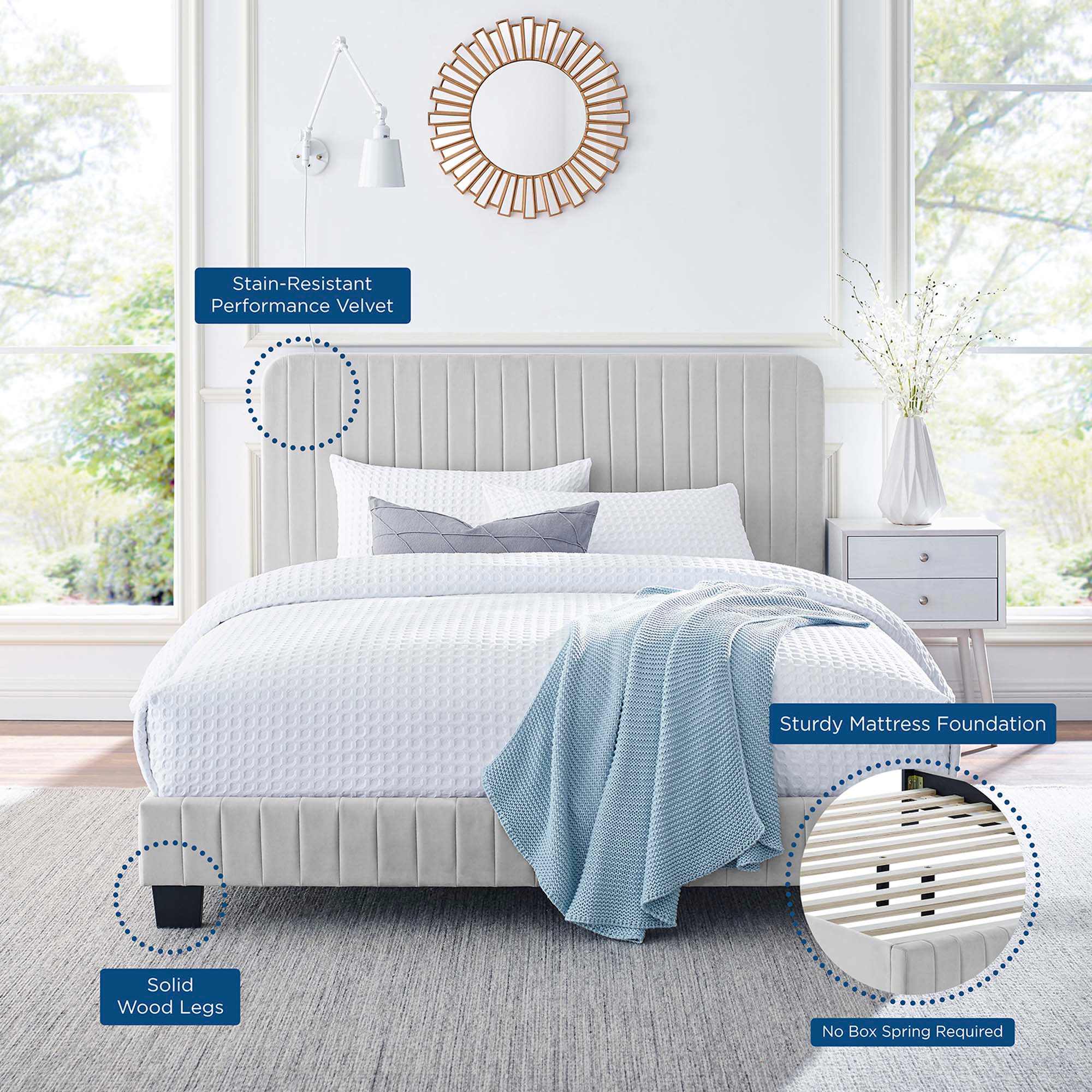 Modway MOD-6335-LGR beds - View #3