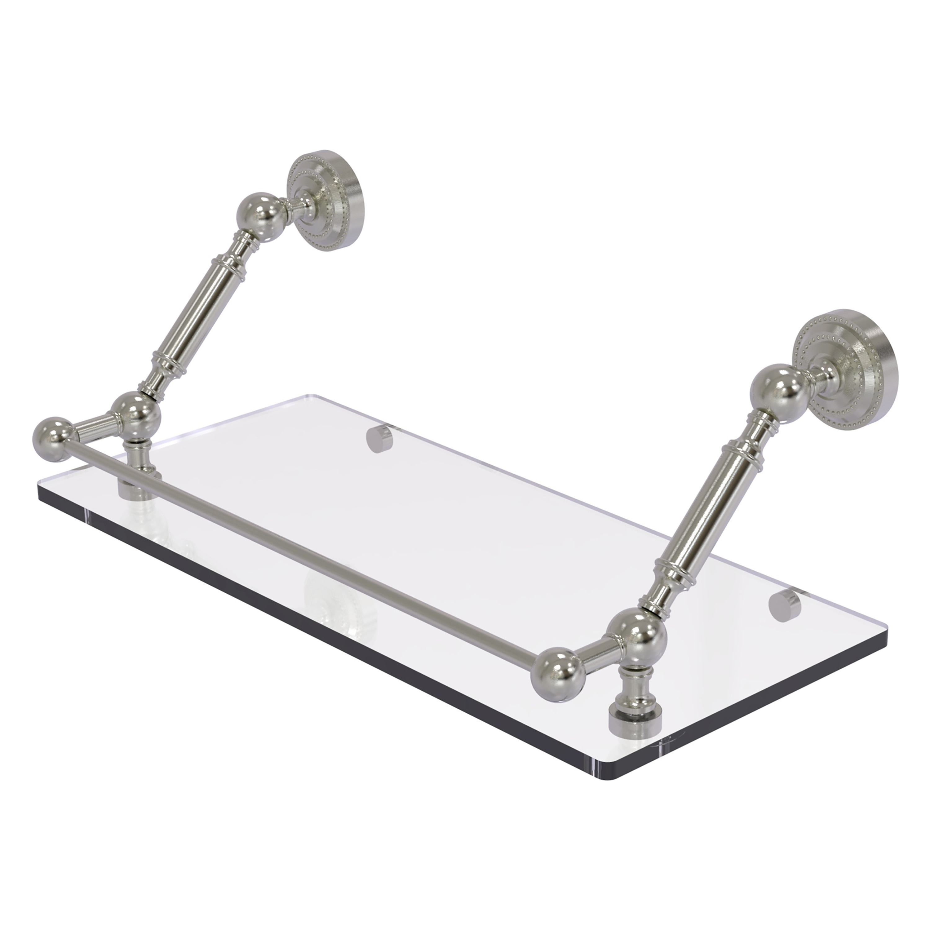 Allied Brass DT-1-18-GAL-SN Dottingham Satin Nickel Wall mount Bathroom Shelf ( 18-in x 7.3-in x 8-in )
