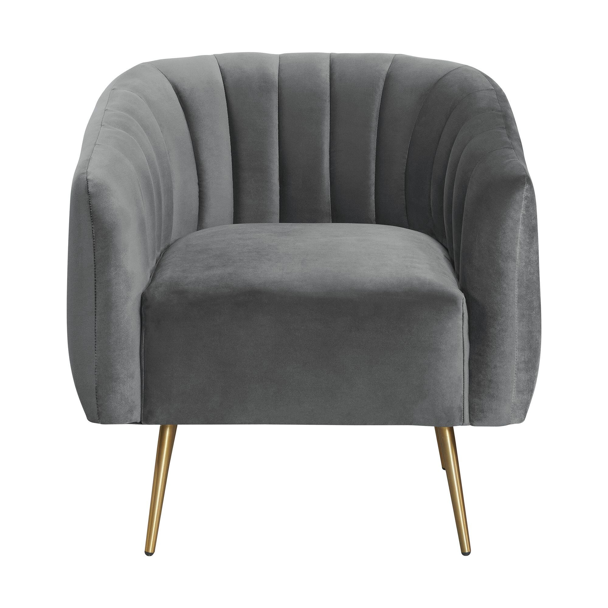 Picket House Furnishings Lucia Modern Gun Metal Accent Chair at Lowes.com