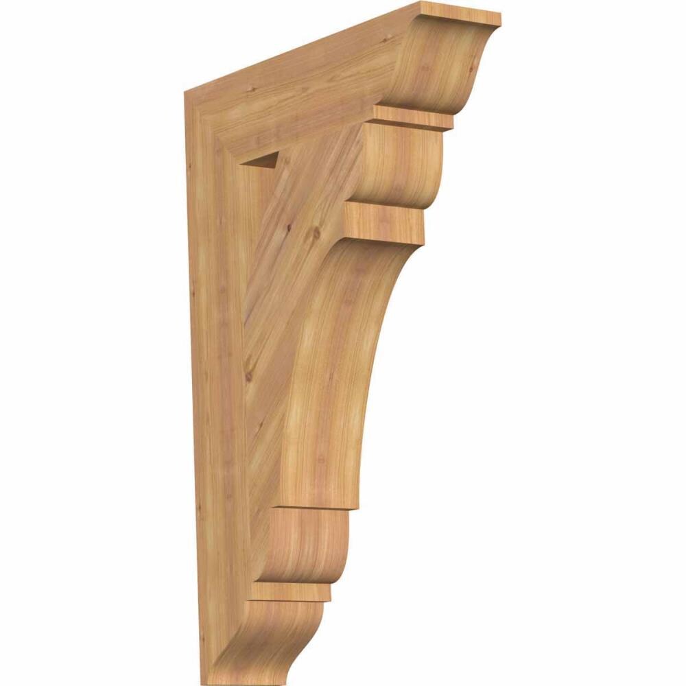 Ekena Millwork BKT06X24X36OLY01SWR Olympic traditional smooth 5-1/2-in x 24-in x 36-in Western red cedar Brown Wood Standard bracket